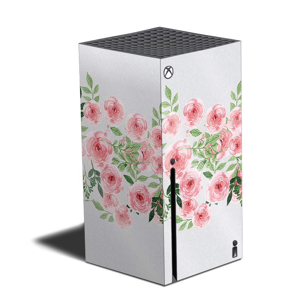 MightySkins Glossy Glitter Skin Cover for Xbox Series X - Bouquet Design | Protective & Durable High-Gloss Finish | Easy to Apply & Remove | Made in USA | Perfect for Gaming Setups & Personalization