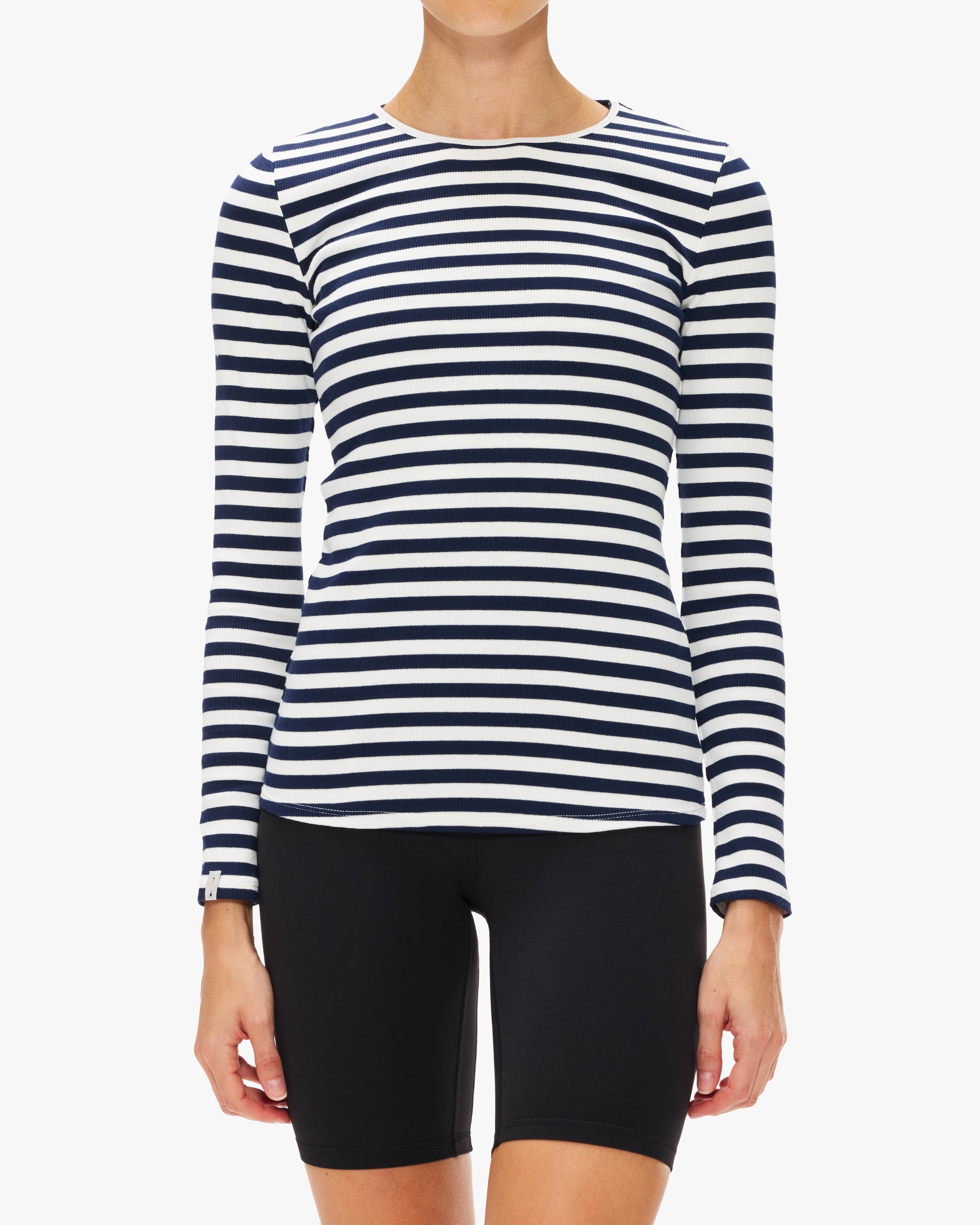 Chrissy Long Sleeve Ribbed T-Shirt for Women - Soft Stretch Comfort Fit Top - Perfect for Casual Wear, Layering & Everyday Outfits