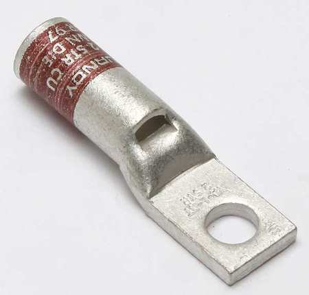 2 AWG One Hole Lug Compression Connector - Pack of 6 - Ideal for Electrical Wiring, Automotive & Marine Applications