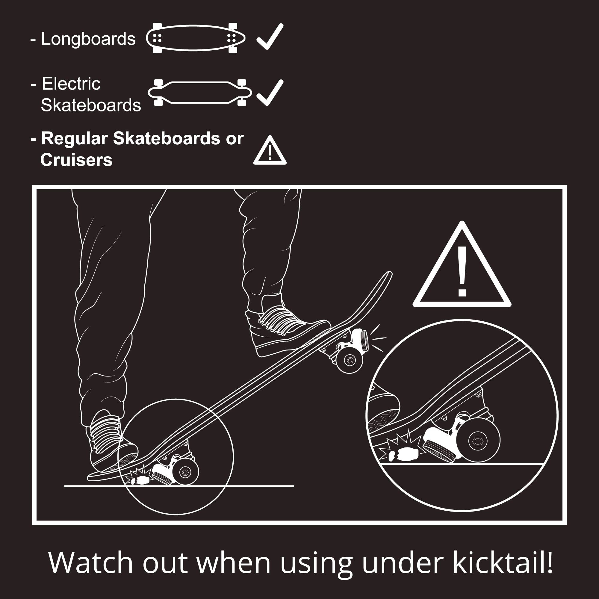 Best LED Skateboard Lights for Night Riding - USB Rechargeable Electric Longboard Light Kit with Front & Back Headlights | Perfect Safety Accessories for Electric Skateboards, Hoverboards & Scooters | Ideal for Commuting, Night Cruising & Urban Adventures