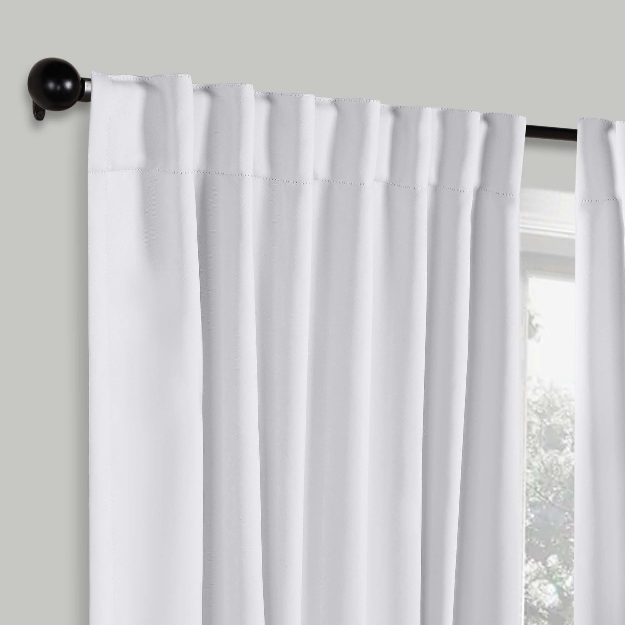 Premium Blackout Curtains for Bedroom - Solid Room Darkening Window Drapes with Back Tabs (Set of 2 Panels) - Perfect for Home Theater, Nursery & Light Sleepers
