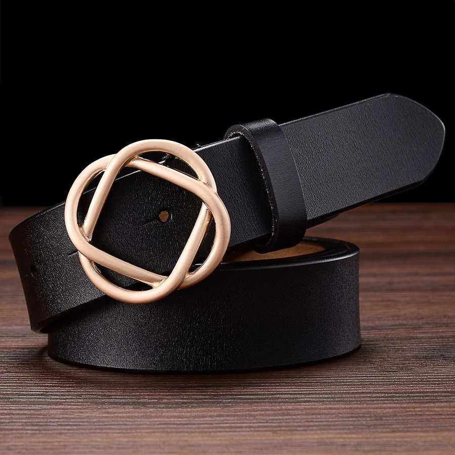 Stylish Women's Belt - Adjustable 105CM Waistband for Jeans, Dresses & Pants | Fashion Accessory for Casual & Office Wear (Color: B)