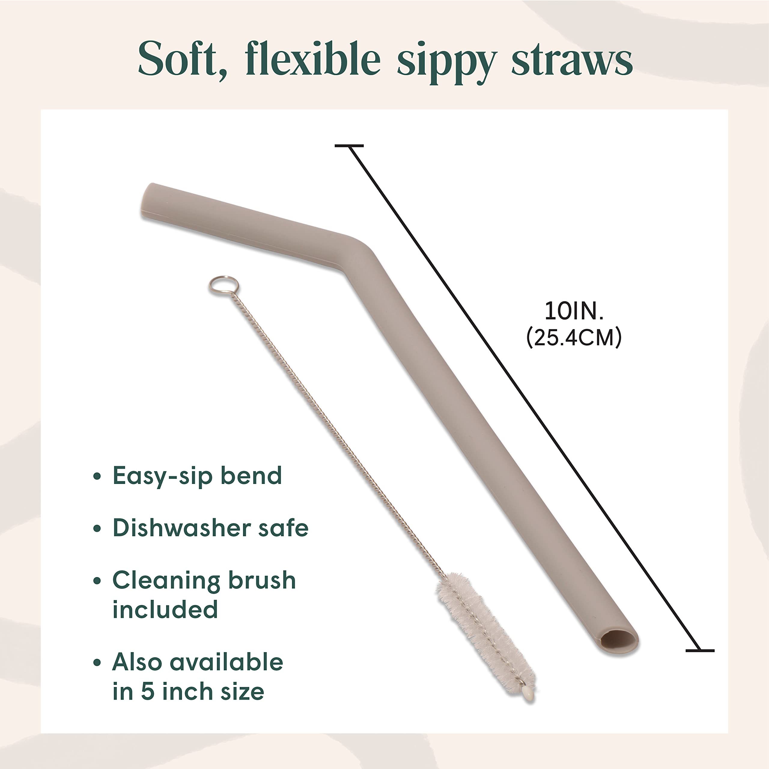 Premium Silicone Straws - BPA Free Reusable Bendy Straws for Kids & Adults - 10-inch Multicolor - Perfect for Smoothies & Drinks