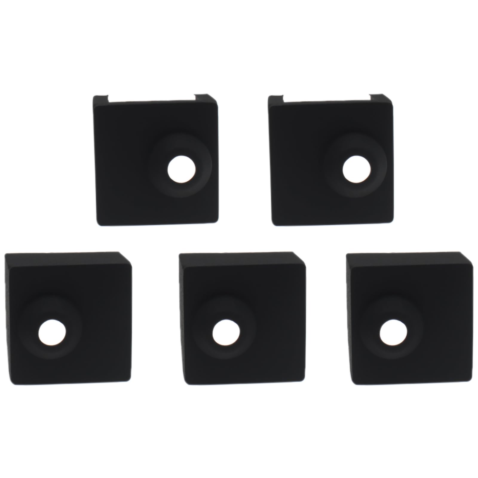 5PCS 3D Printer Heater Protective Cover - Black Silicone Hotend Sock for Ender 3, CR10 - High Temperature Resistant, Dust Proof for Smooth 3D Printing