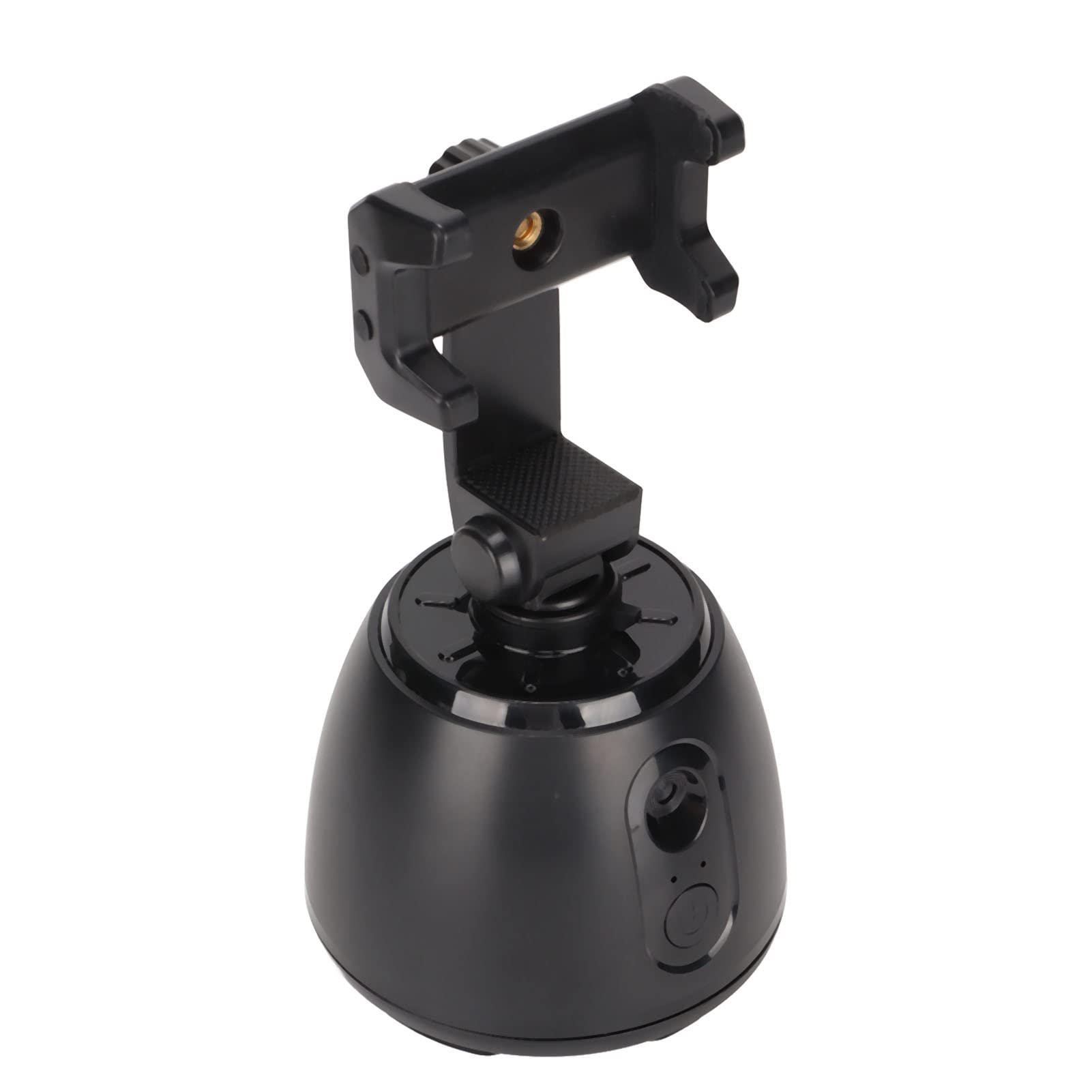 360° Smart Tracking Phone Stand with AI Face Recognition & Auto Composition - Adjustable Ball Head for Stable Phone Mounting - Perfect for Vlogging, Live Streaming & Video Calls (Black)