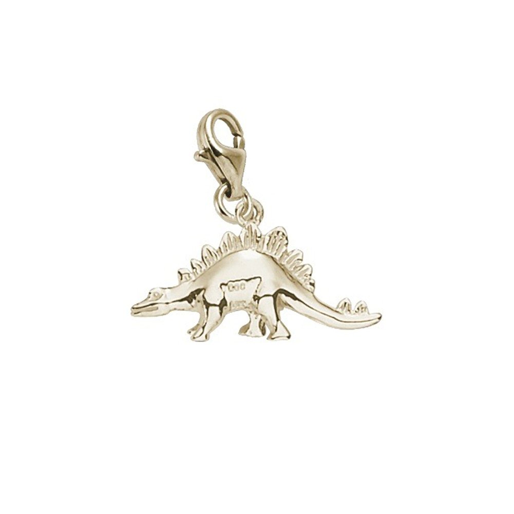 Dinosaur Stegosaurus Charm Pendant with Lobster Claw Clasp for Jewelry Making - DIY Bracelet & Necklace Charms for Kids, Teens, and Adults | Perfect for Gifts, Costume Parties, and Dinosaur-Themed Collections