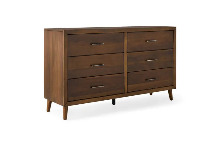 Mackenzie Dresser - 6-Drawer Solid Wood Chest for Bedroom, Living Room & Office Storage | Modern & Stylish Furniture for Home Organization