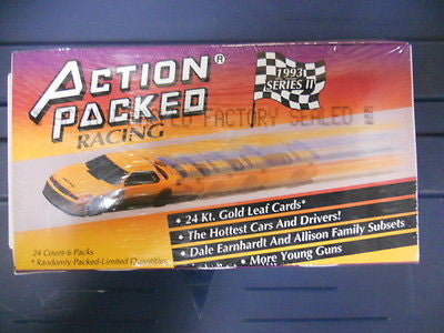 1993 NASCAR Action Packed Series 2 Trading Cards - Dealer Version Box | Collectible Sports Cards for Racing Fans & Memorabilia Enthusiasts