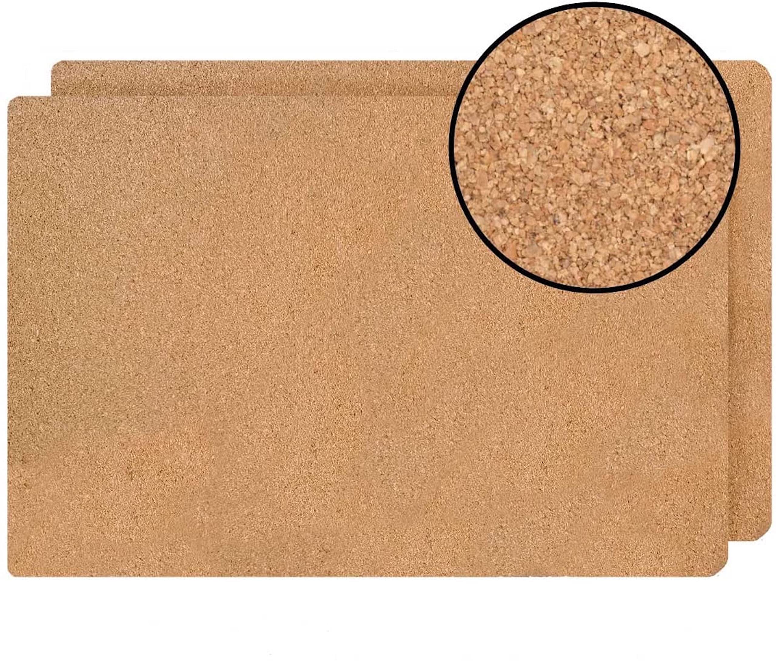 Elegant Rose Gold Marble Rectangle Cork Placemats Set of 8 - Heat Resistant, Non-Slip & Easy Clean Dining Table Mats (12