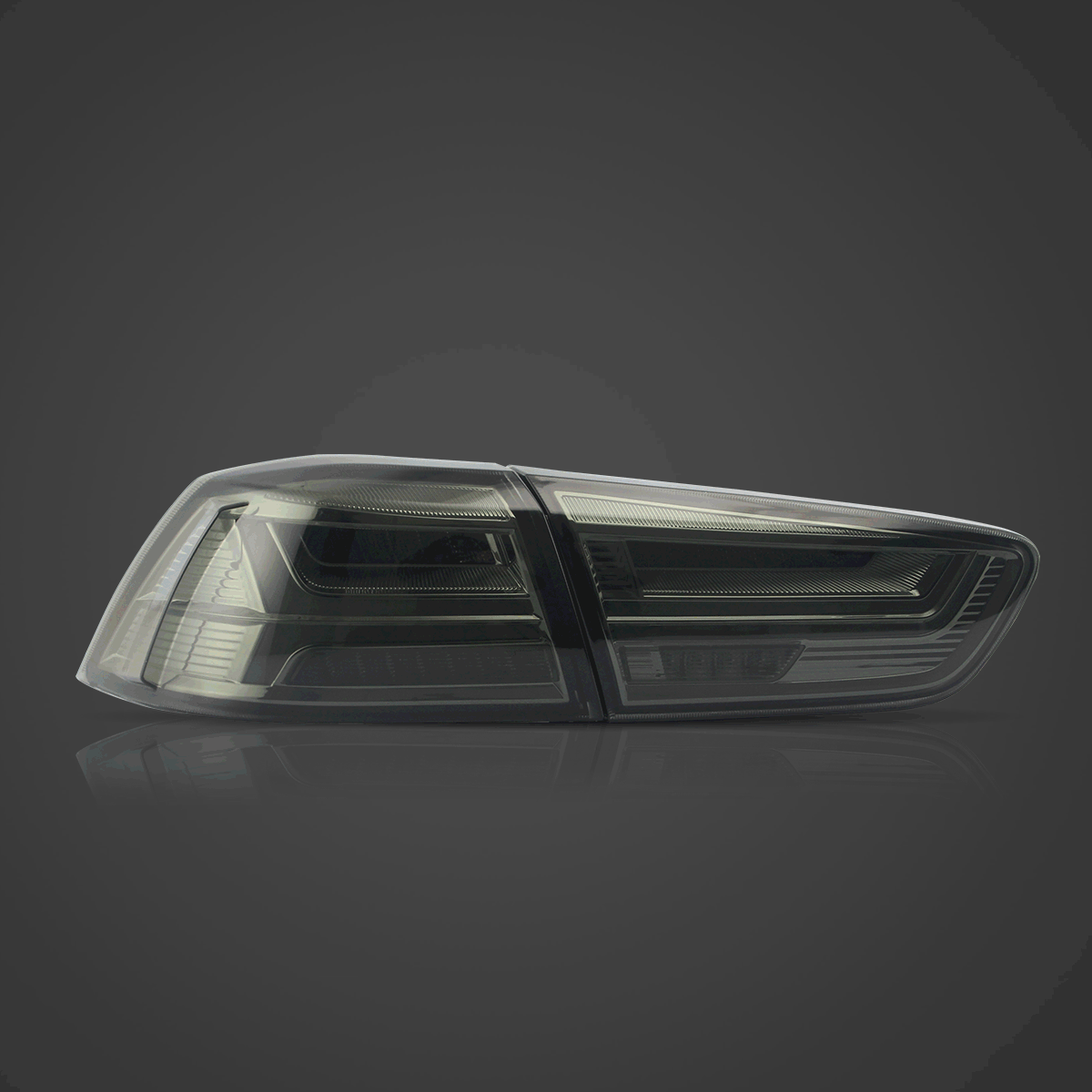 LED Tail Light Assembly with Sequential Turn Signal for 2008-2017 Mitsubishi Lancer & EVO X - Upgrade Your Car's Style & Safety for Night Driving & Custom Look