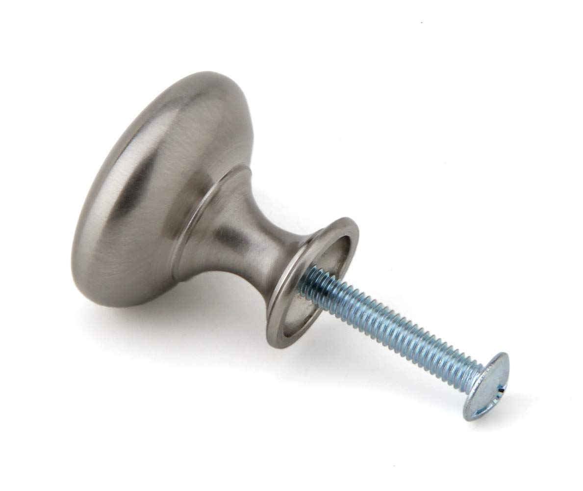 25 Pack Brushed Satin Nickel Cabinet Knobs - 30mm Round Drawer Pulls for Kitchen, Bathroom, Closet & Cupboard Doors | Durable Hardware for Home Renovation & Furniture Upgrade