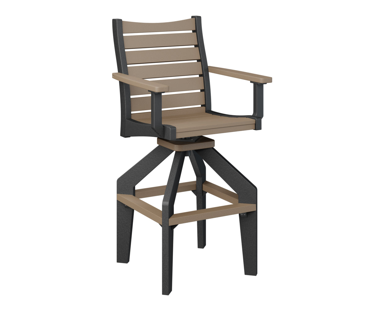 Berlin Gardens Bristol Swivel XT Chair - Heavy Duty Outdoor Patio Dining Chair with 360° Rotation, Weather-Resistant & Comfortable - Perfect for Backyard, Deck, Garden, and Poolside Relaxation