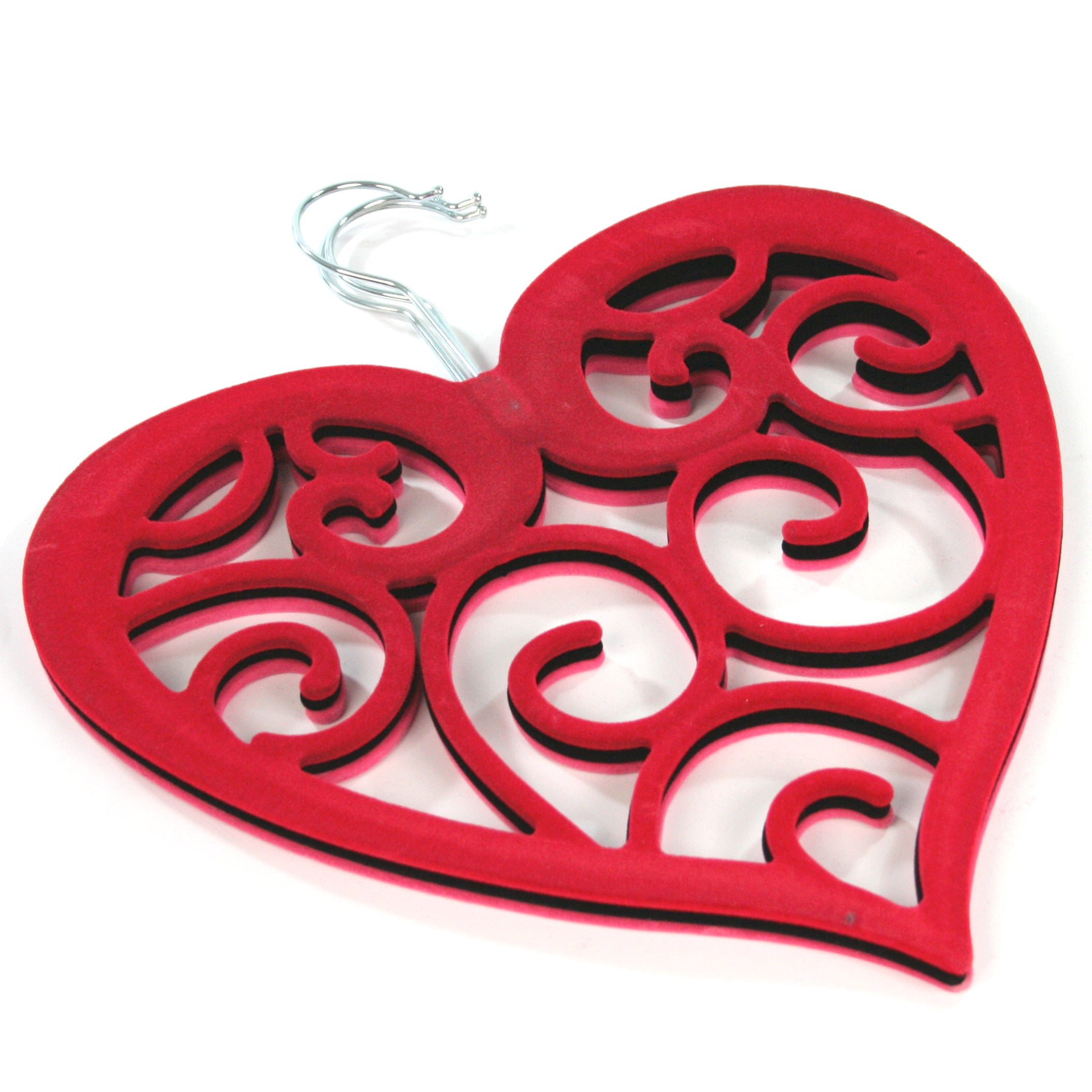 Heart-Shaped Scarf Hanger - Premium Wooden Closet Organizer for Shawls, Ties & Accessories - Perfect for Bedroom, Closet & Gift Giving