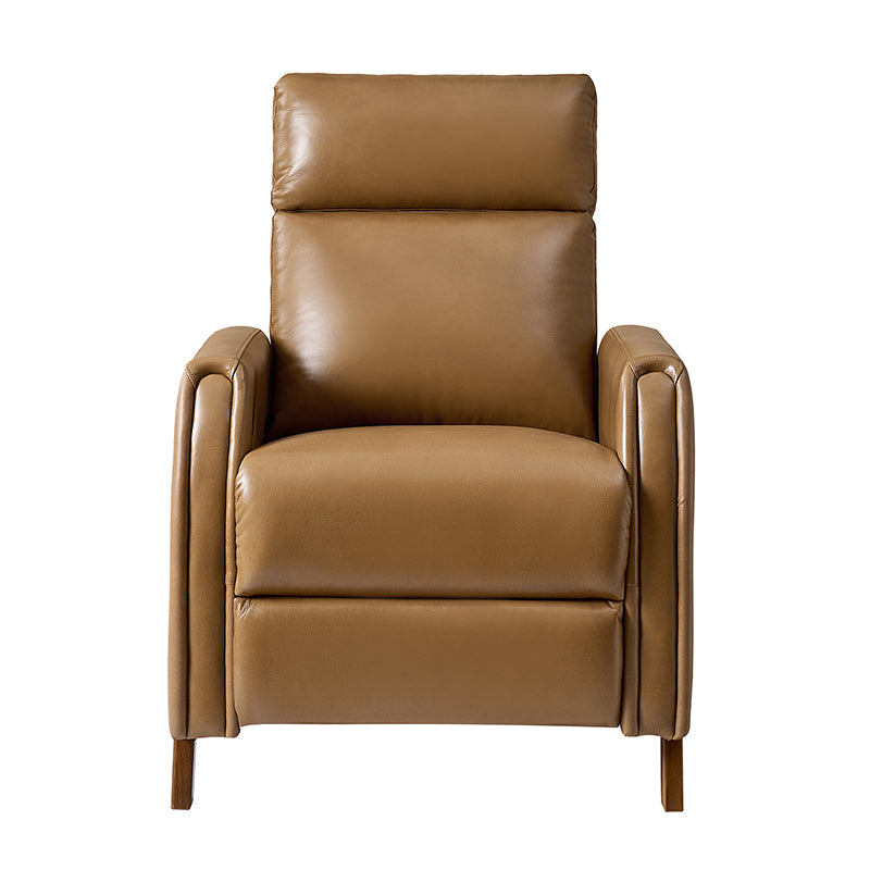 Linzy Genuine Leather Power Recliner Chair - Electric Lift Reclining Sofa for Living Room, Home Theater & Office Comfort (Brown)