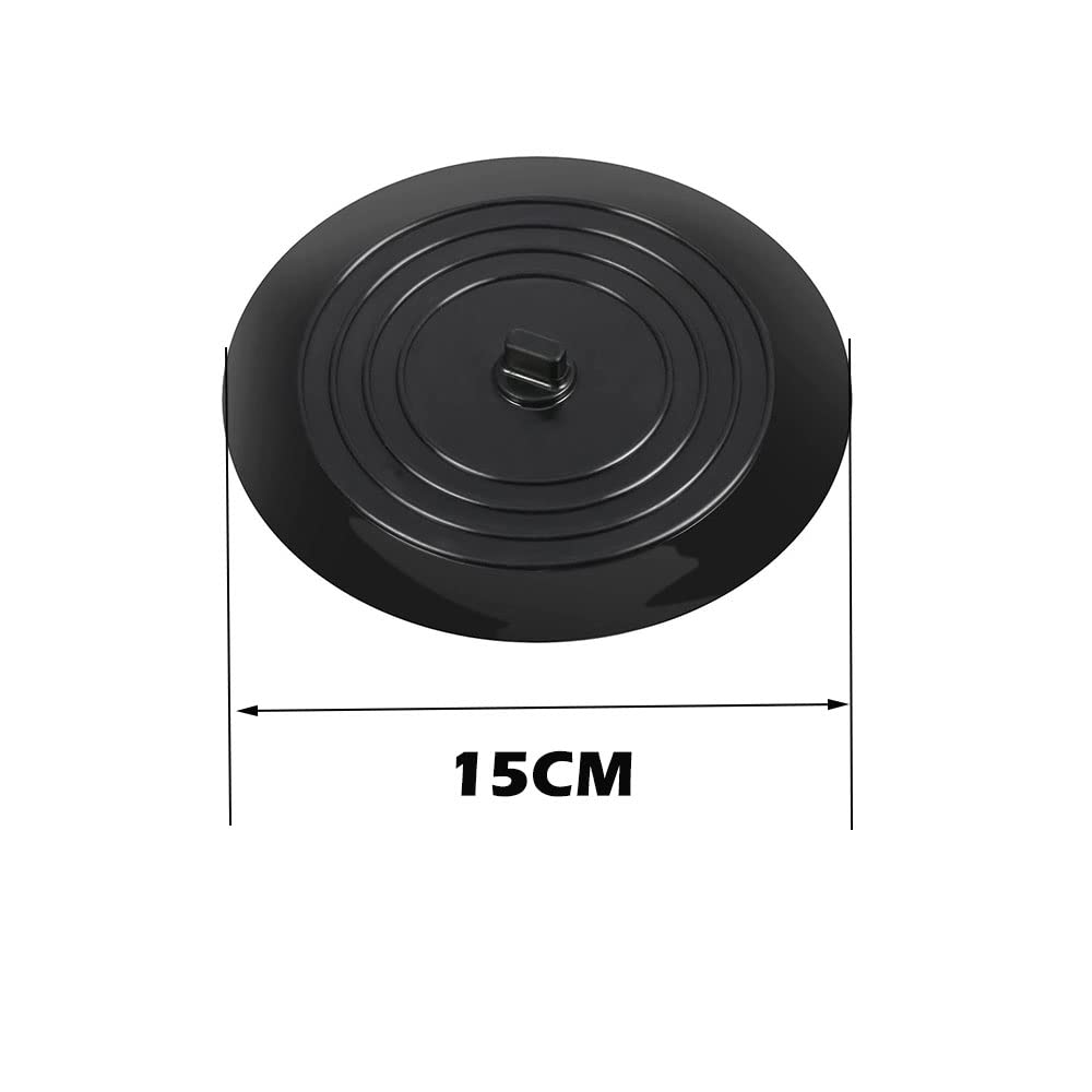6 Inch Silicone Kitchen Sink Stopper - Large Drain Plug with Flat Suction Cover for Hair Clog Prevention - Perfect for Kitchen, Bathroom & Laundry Sink Accessories (Durable, Non-Slip Design for Daily Use)