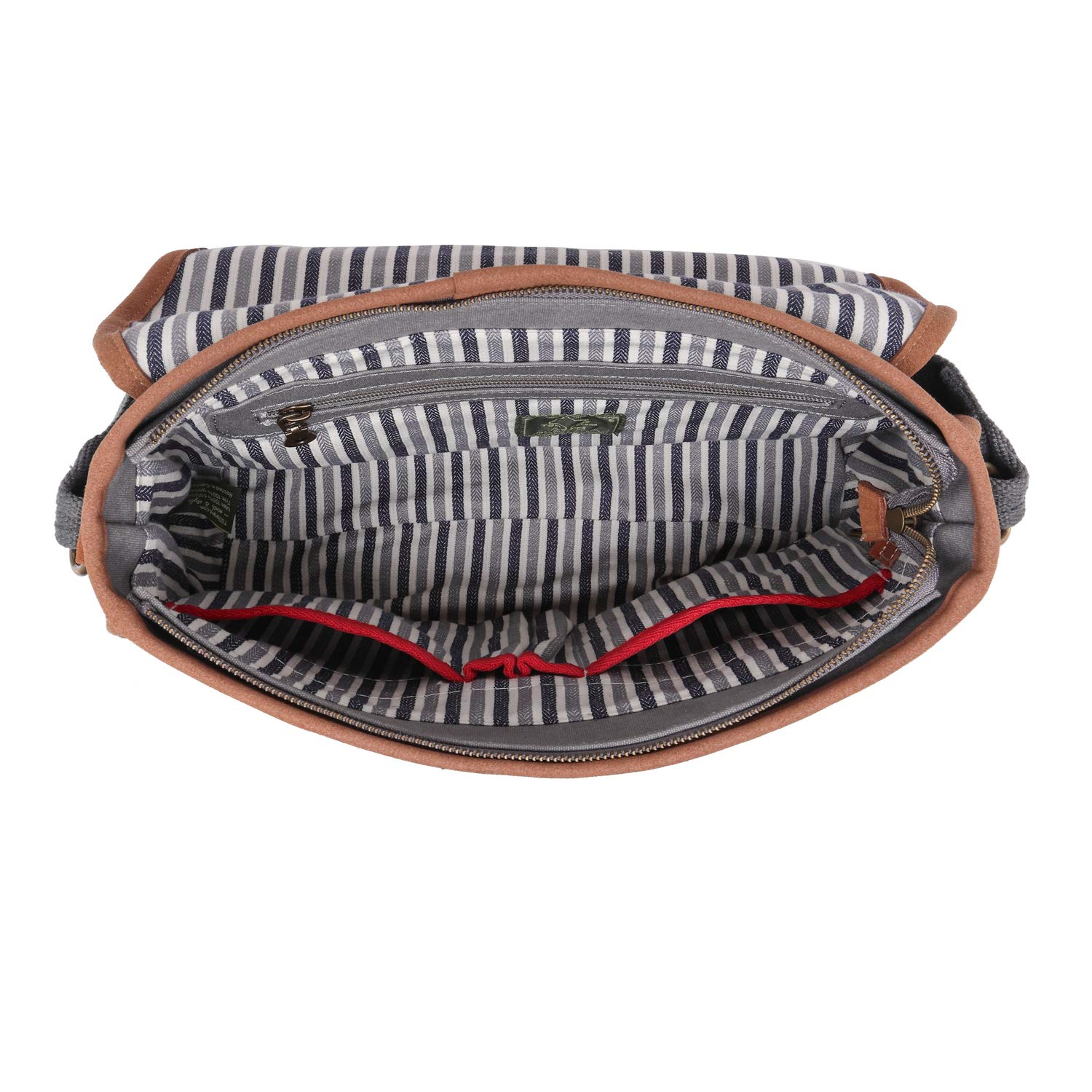 TSD Brand Stylish Dolphin Studded Messenger Bag for Men & Women - Trendy Grey Crossbody Bag for Work, School & Travel