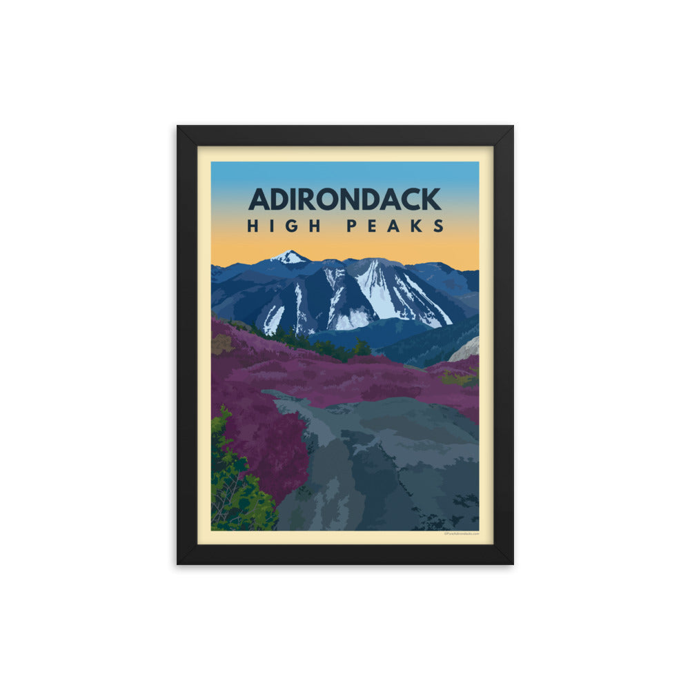 Sunrise in the Adirondack High Peaks - Premium Wall Art Poster for Home & Office Decor - Perfect for Living Rooms, Bedrooms & Gifts