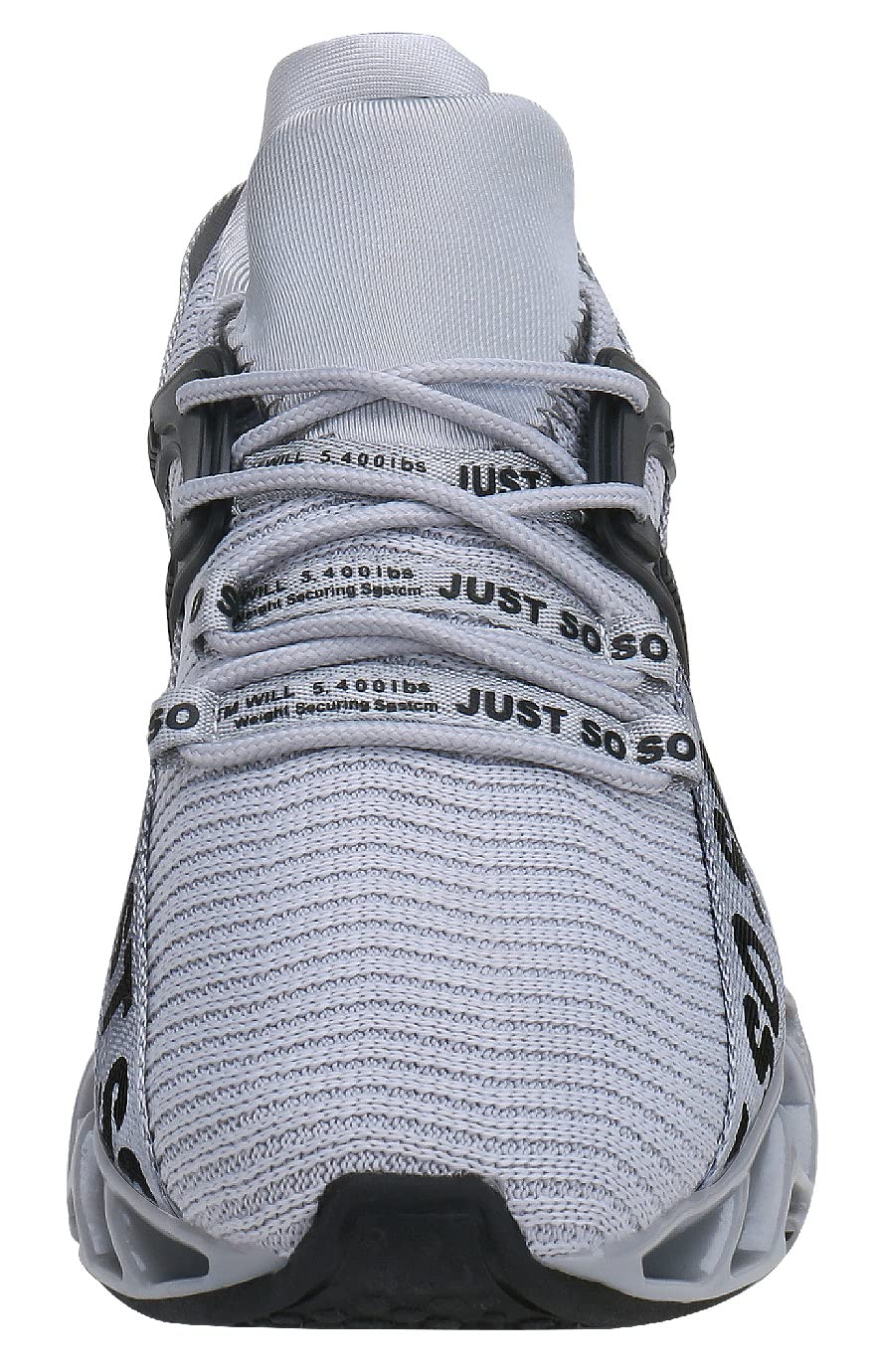 WONESION Men's Breathable Walking Shoes - Lightweight Tennis & Running Sneakers for Men - Fashionable Blade Design for Gym, Workout & Casual Wear