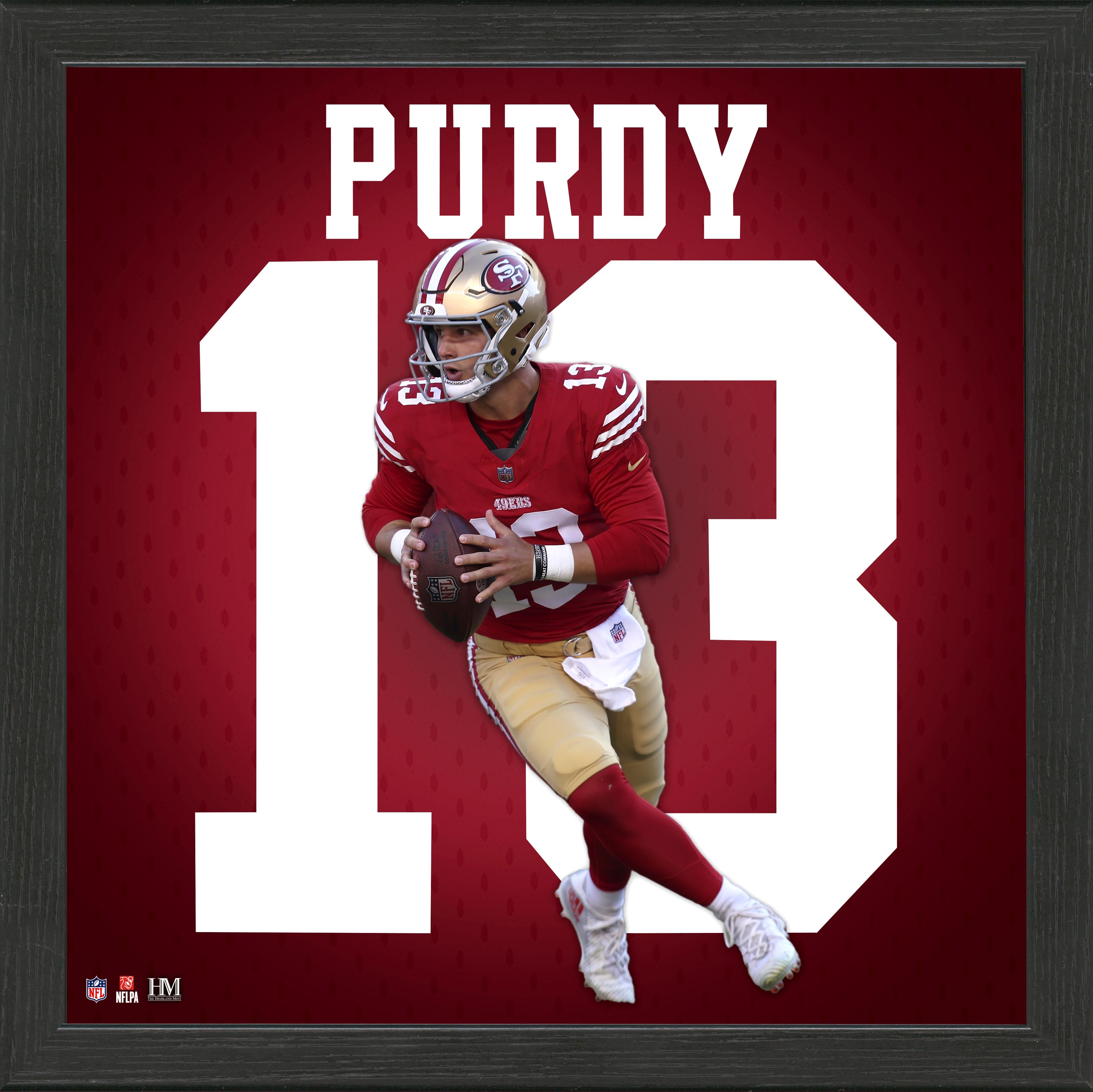 Brock Purdy San Francisco 49ers IMPACT Jersey Display Frame - Perfect for Memorabilia, Sports Fan Gifts & Man Cave Decor