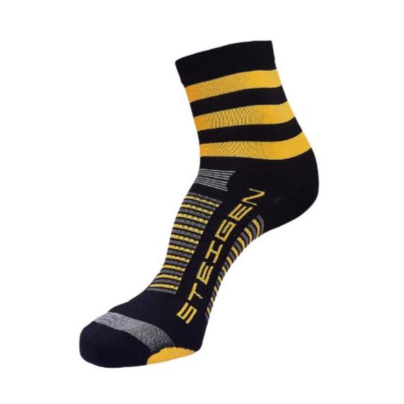 Unisex Steigen 1/2 Length Running Socks - Breathable Cushioned Athletic Socks for Men & Women - Perfect for Jogging, Gym Workouts & Marathon Training