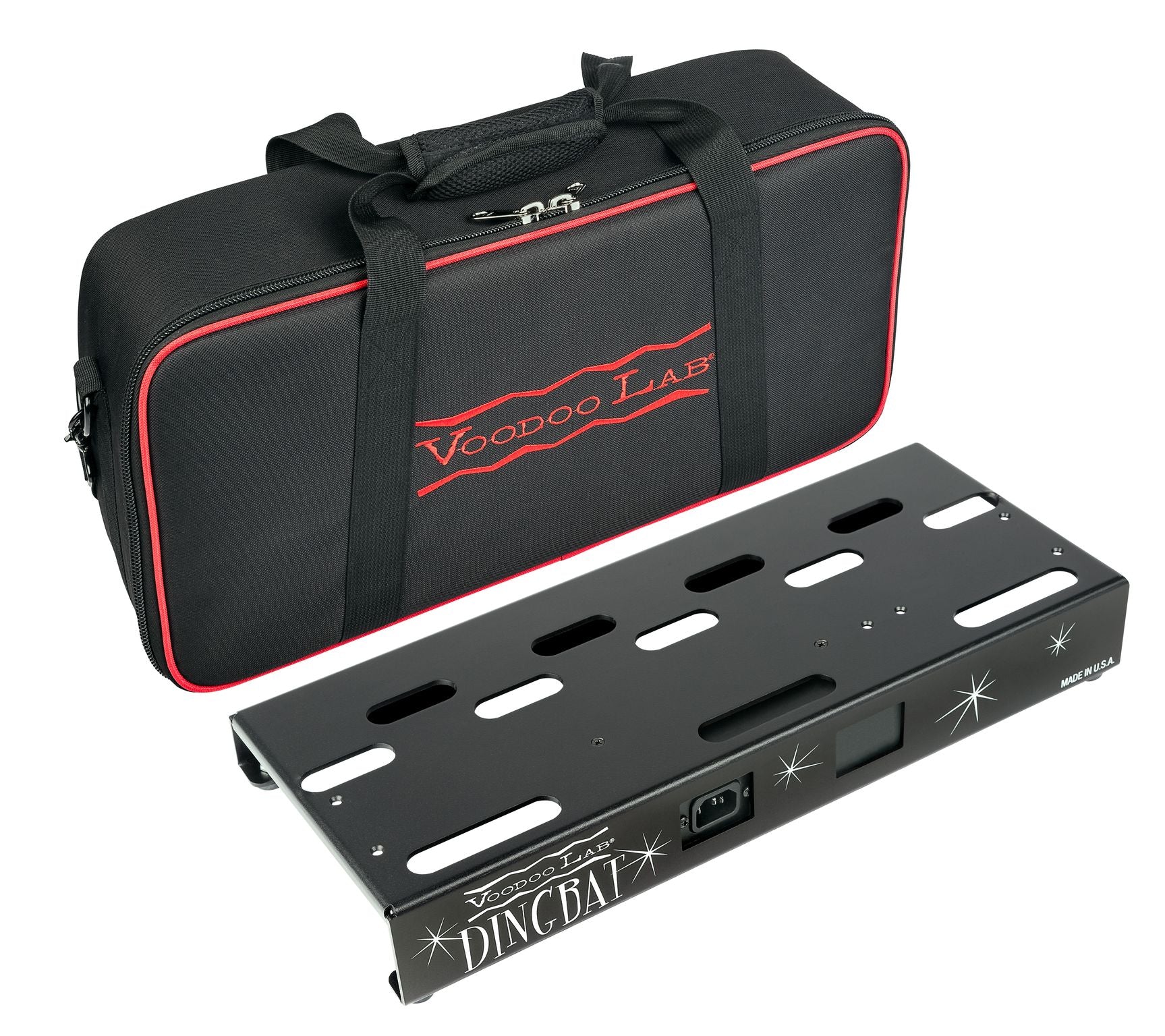 Voodoo Lab DBSP3 Dingbat Small Pedalboard Power Package with Pedal Power 3 - Compact Power Supply for Guitar Effects Pedals - Perfect for Home Studios & Live Performances