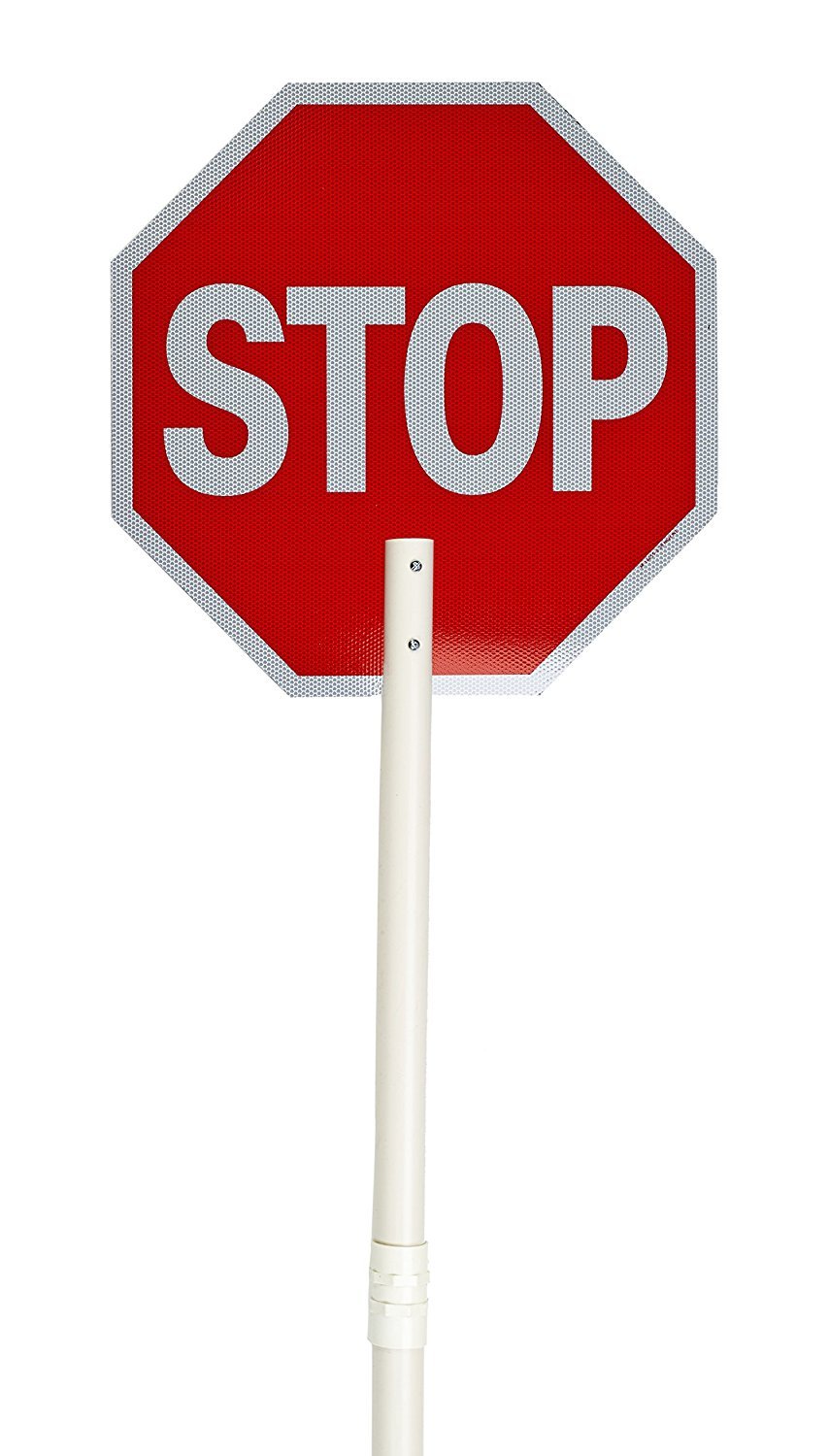 Mutual 14655 ABS Non-Reflective Stop/Slow Traffic Safety Paddle - 81