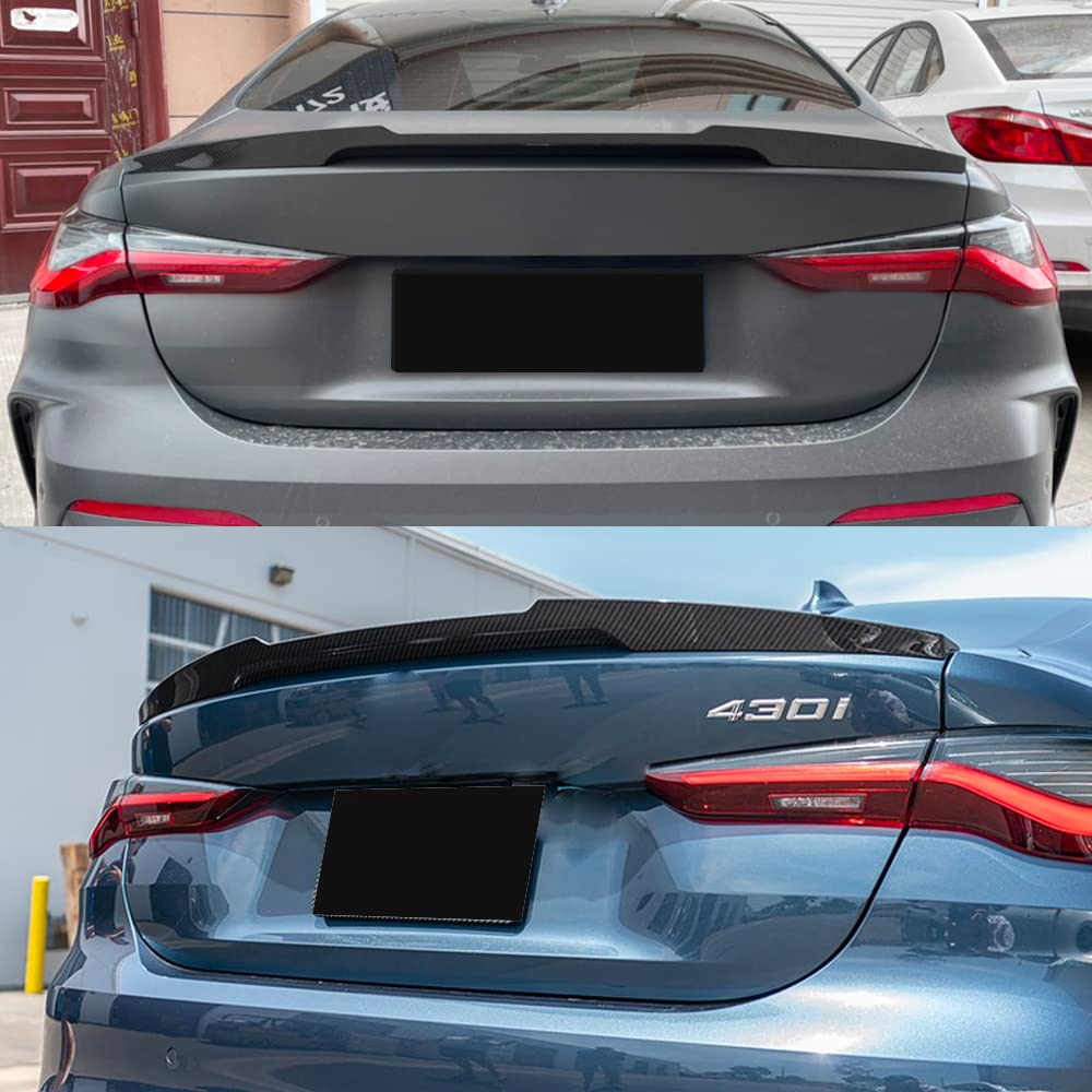 2021-2025 BMW G22 4 Series 430i & G82 M4 Genuine Carbon Fiber Rear Trunk Spoiler - High Performance Car Styling Accessory for Sporty Look & Aerodynamics