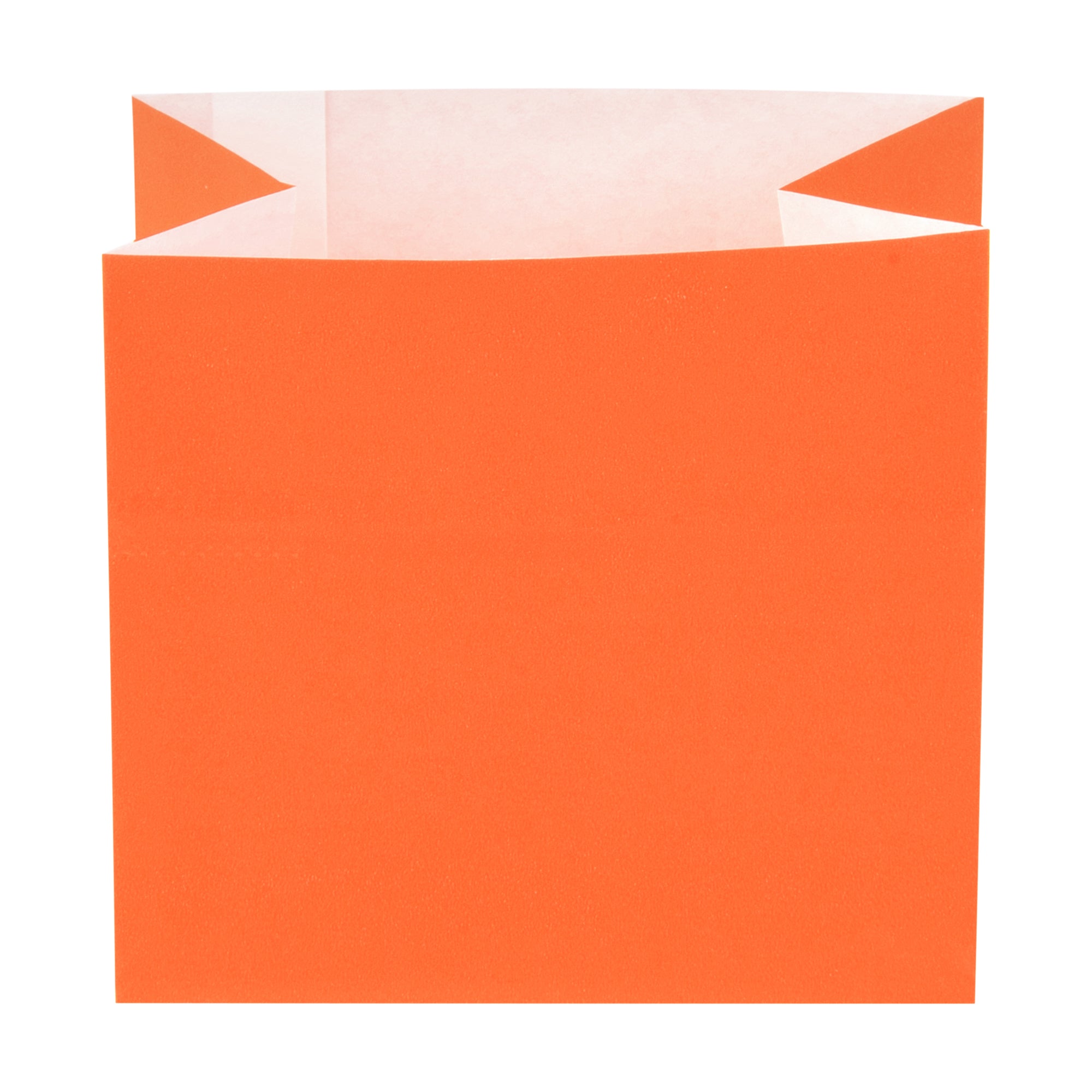 Eco-Friendly Orange Paper Snack Bags 3.75