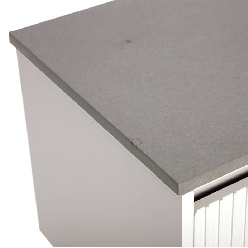 Fienza 507 105 Urban Crete Stone 1500mm Bathroom Sink - No Tap Hole - Modern Rectangular Vessel Basin for Vanity, Powder Room & Guest Bathroom