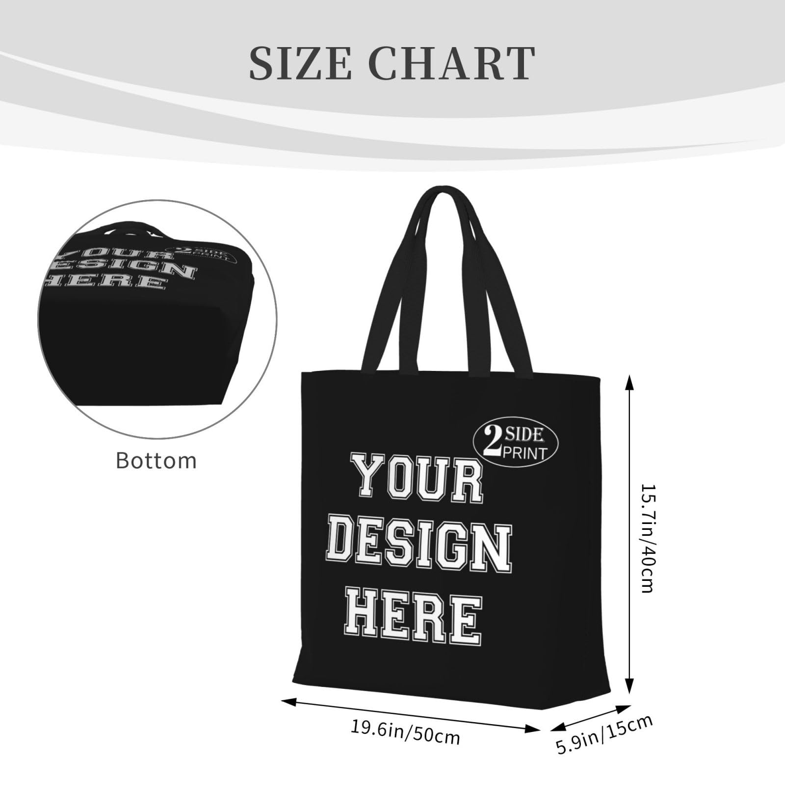 Custom Logo Tote Bags for Women - Personalized Grocery & Travel Bag    （注：这个优化标题包含了核心关键词