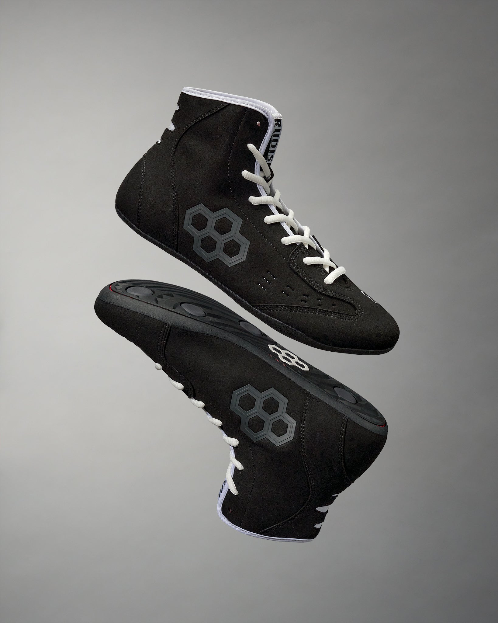 RUDIS International Adult Wrestling Shoes - Black | High-Performance Wrestling Footwear for Men & Women | Ideal for Training, Matches & Competitions