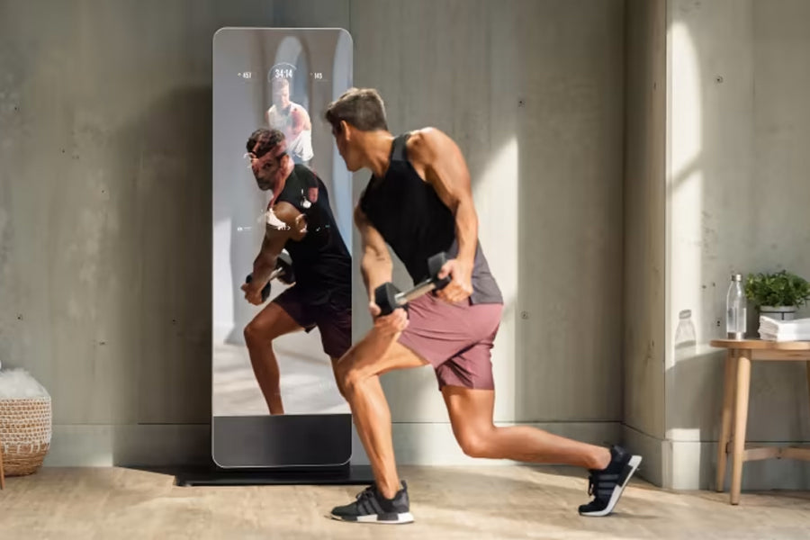 NordicTrack Vault Standalone Home Gym Mirror - Interactive Fitness Equipment for Full-Body Workouts | Perfect for Home Gym, Yoga, and Cardio Training