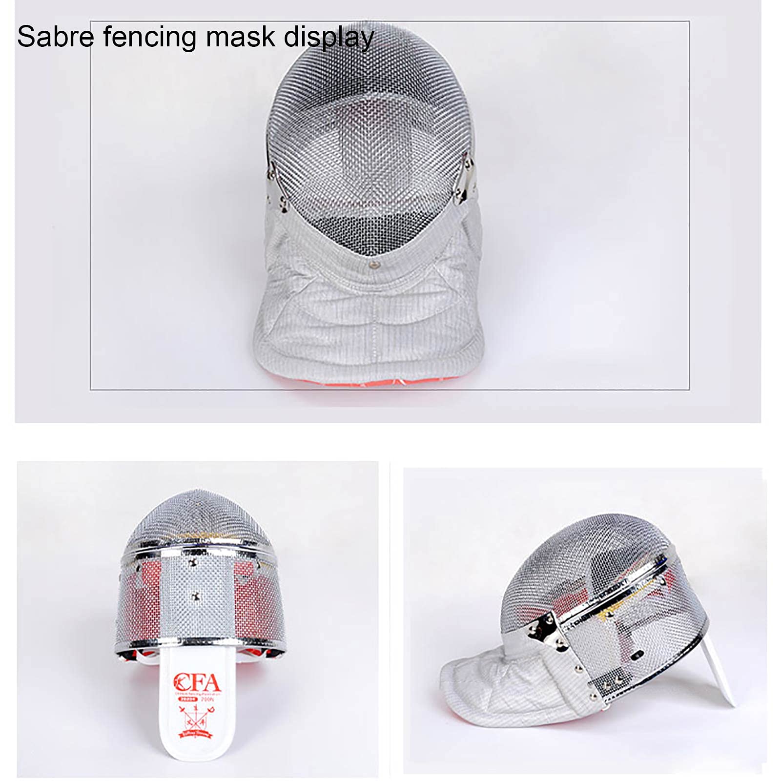 CFA 1600N Certified Fencing Sabre Mask - National Grade Protective Helmet for Fencing | Competition & Training Safety Gear for Sabre Fencers