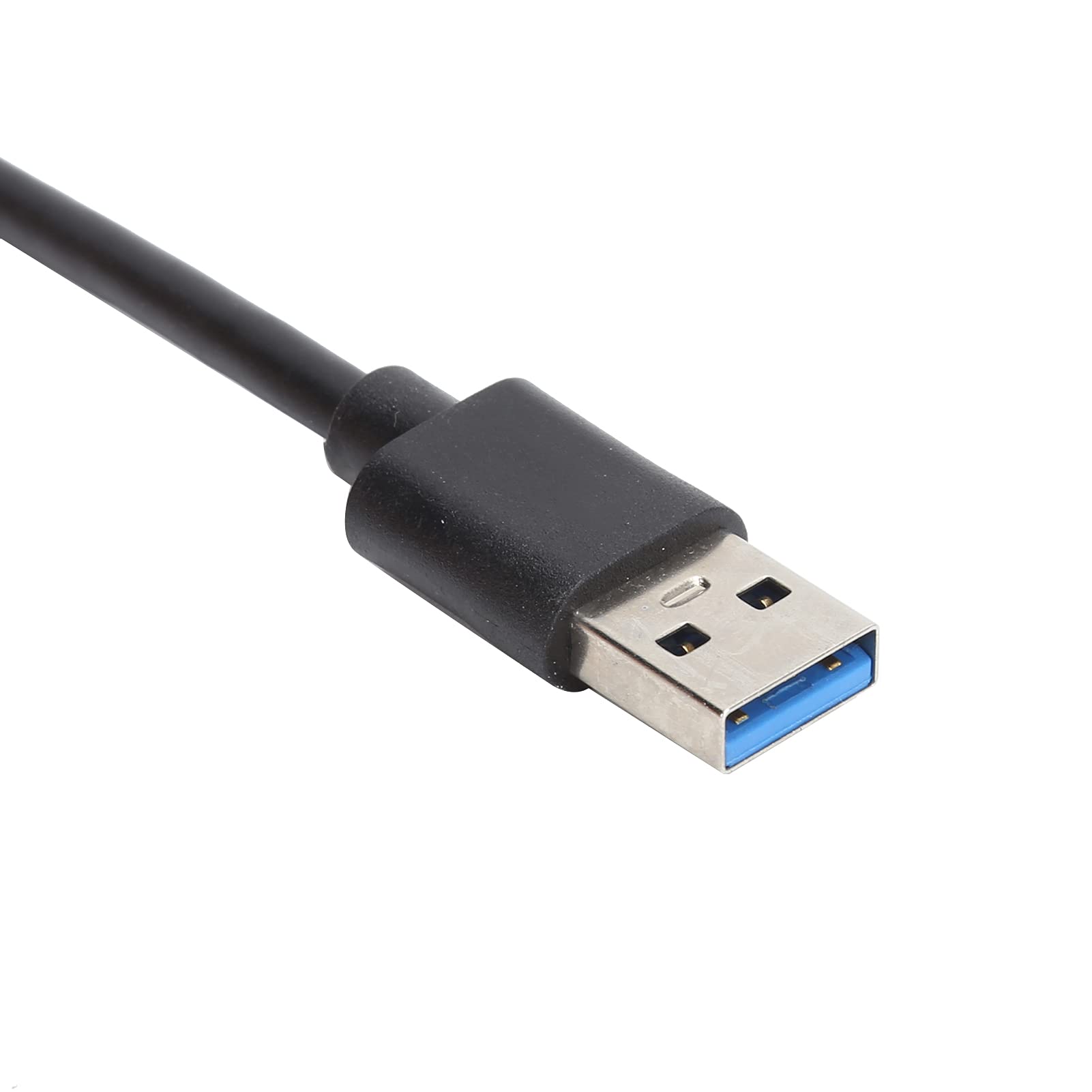 4-Port USB 3.0 Hub with Fast Data Transfer & Charging - USB Male to Female Extender Adapter for PC, Laptop, MacBook - Perfect for Home Office, Gaming & Multi-Device Connectivity
