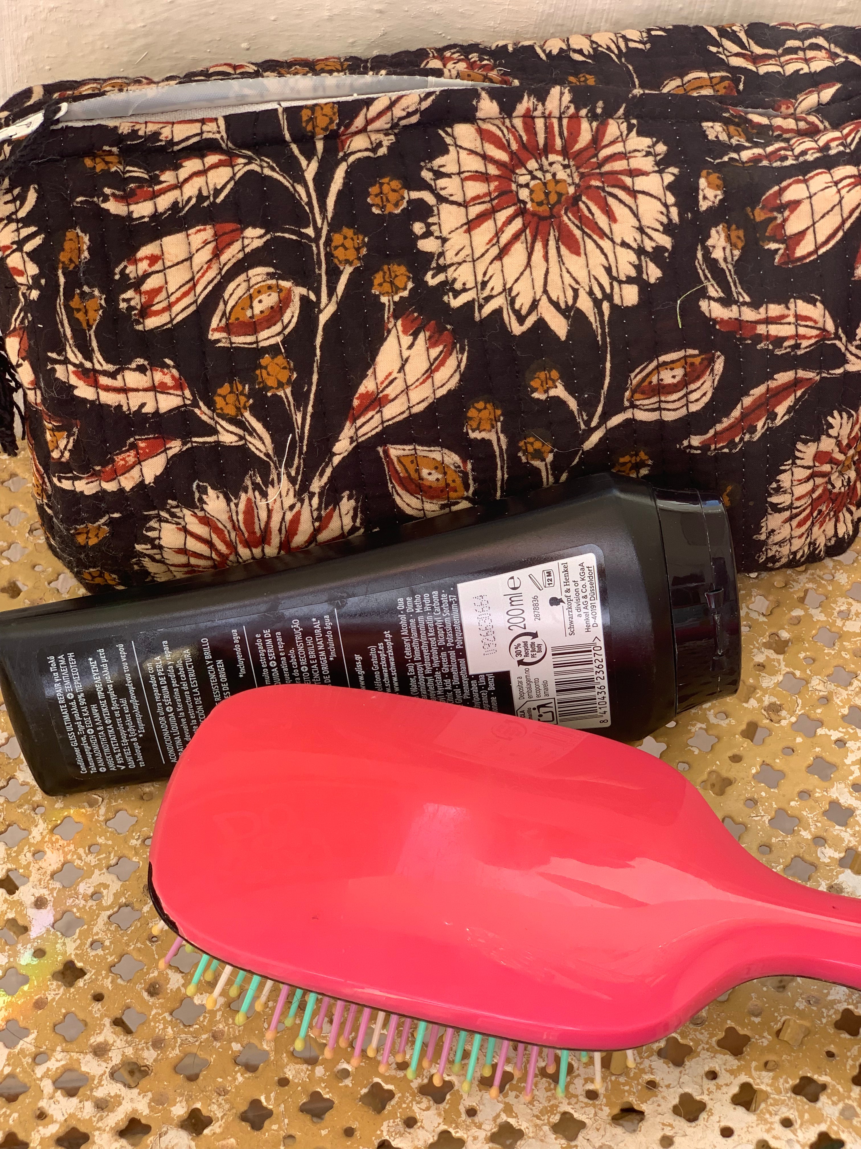 Handmade Block Print Cotton Cosmetic Bags - Eco-Friendly Makeup Pouch (3 Sizes) | Perfect for Travel, Gym & Daily Organizer