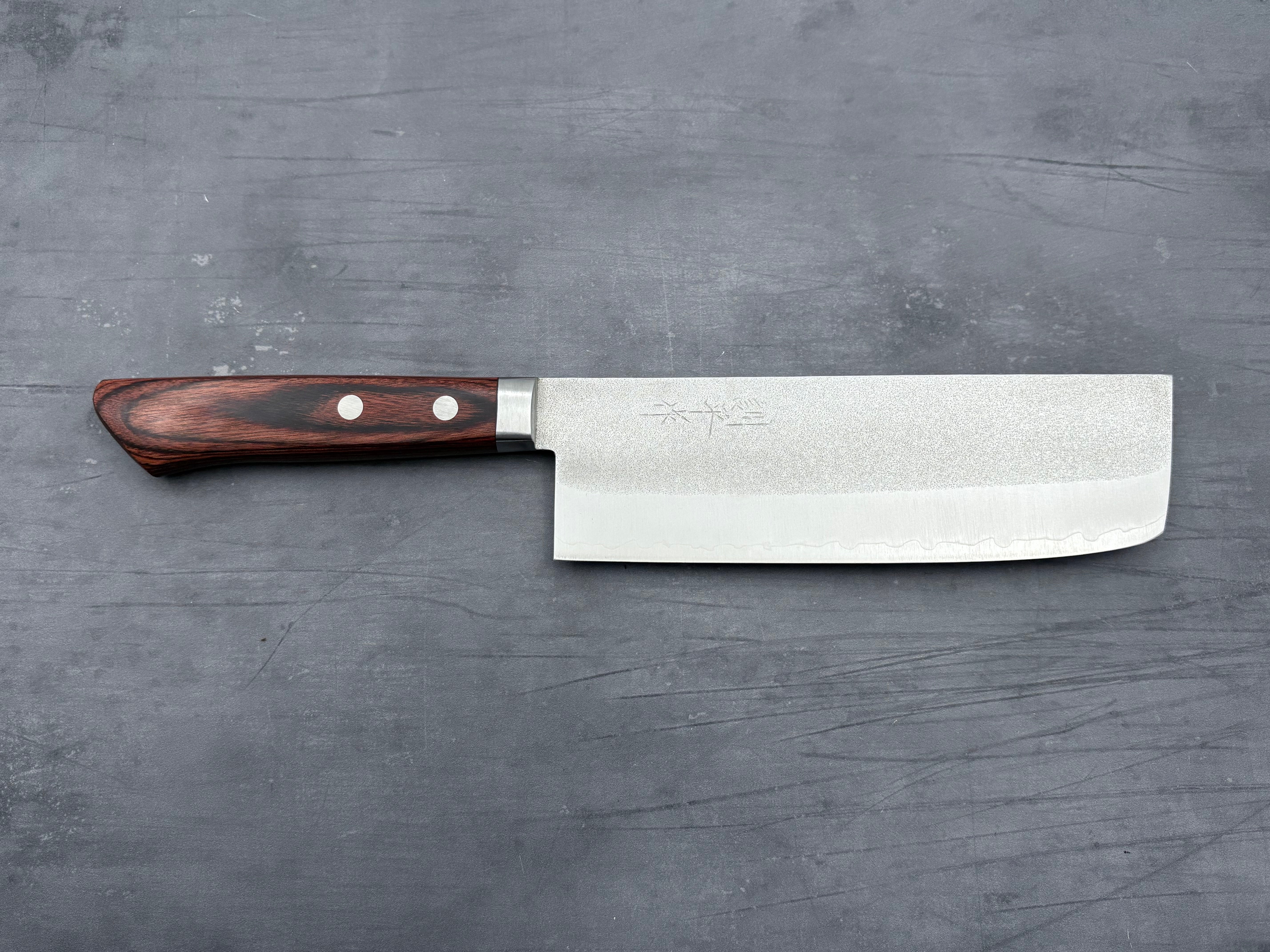 Masutani V1 Nakiri Japanese Vegetable Knife - High Carbon Stainless Steel Blade for Precise Chopping, Slicing, and Dicing - Perfect for Home Chefs and Professional Kitchens