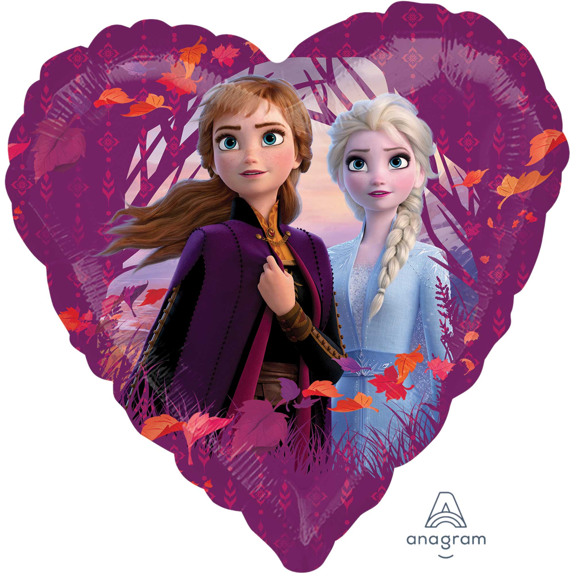 45cm Standard HX Frozen 2 Love Balloon - Disney Frozen Party Decorations, Birthday Balloons, Anniversary Celebration Supplies - Perfect for Kids Parties, Baby Showers & Themed Events