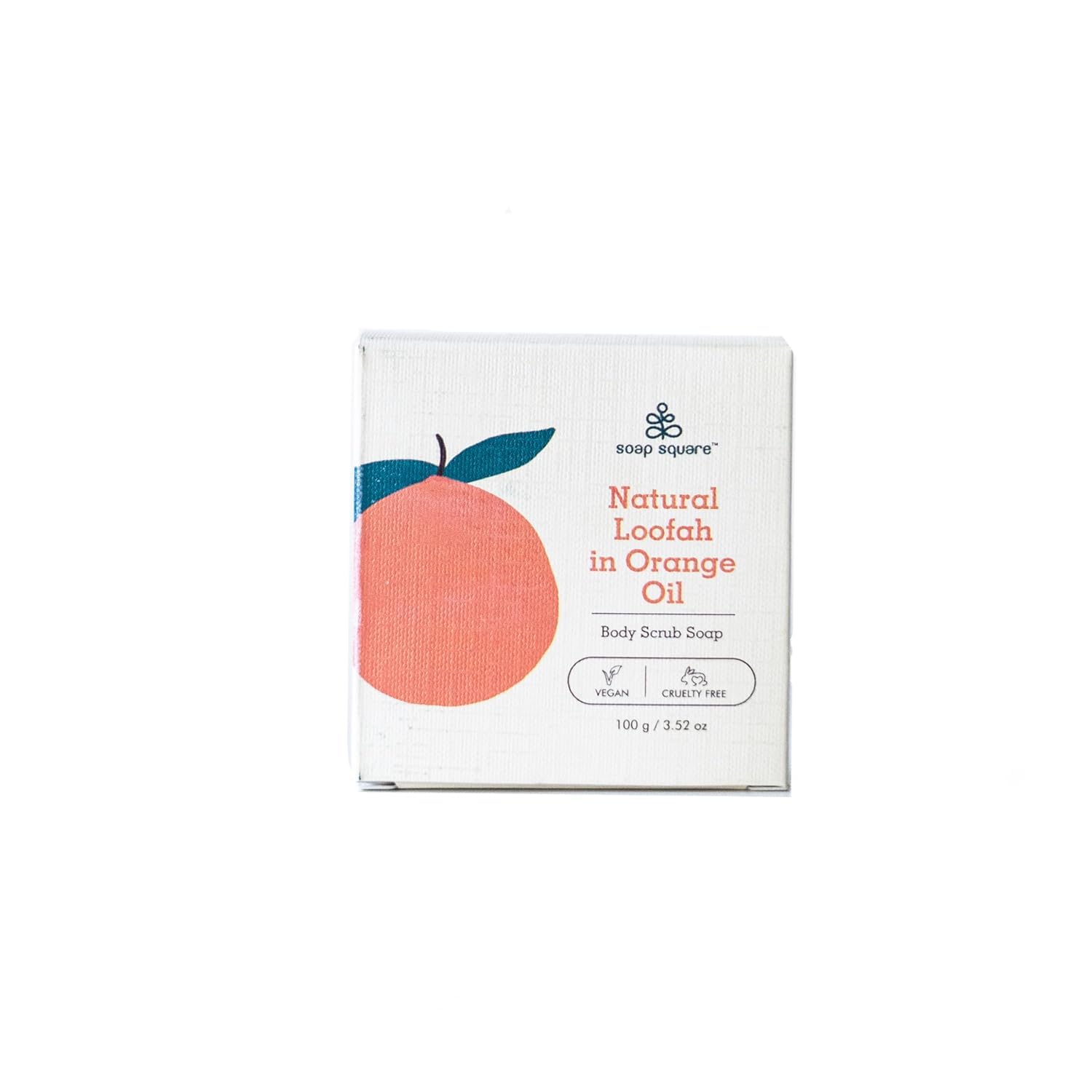 Natural Loofah Orange Oil Soap - Handcrafted Vegan Soap Bar, SLS Free & Paraben Free, 3.5 oz - Exfoliating & Moisturizing for Shower, Bath & Gift Sets