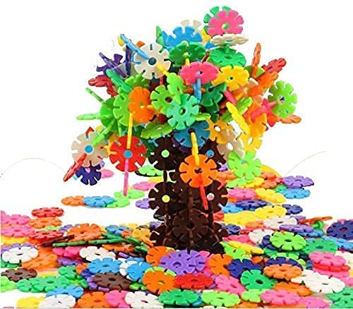 DEJUN 400-Piece Interlocking Building Blocks Set - STEM Educational Toys for Toddlers & Kids, Creative Construction Learning Toys for Boys & Girls - Perfect for Classroom, Birthday Gifts & Family Playtime