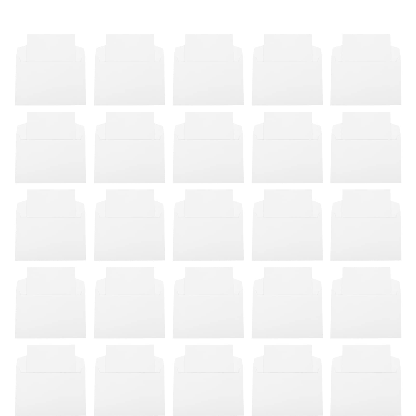 Operitacx 50pcs Blank Greeting Cards - C5 Size White Envelope Blanks, Thickened Paper for Invitations, Letters & Packing | Perfect for Weddings, Birthdays & Business Correspondence