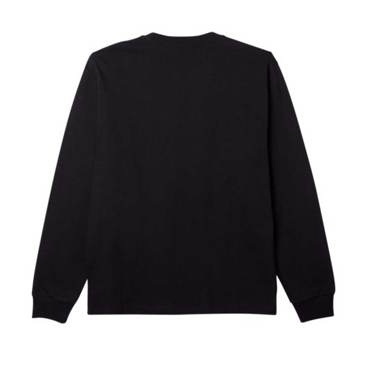 EST. Works Obey Bold Long Sleeve T-Shirt for Men - Black Cotton Crewneck Tee - Streetwear Fashion for Casual Wear & Urban Outfits