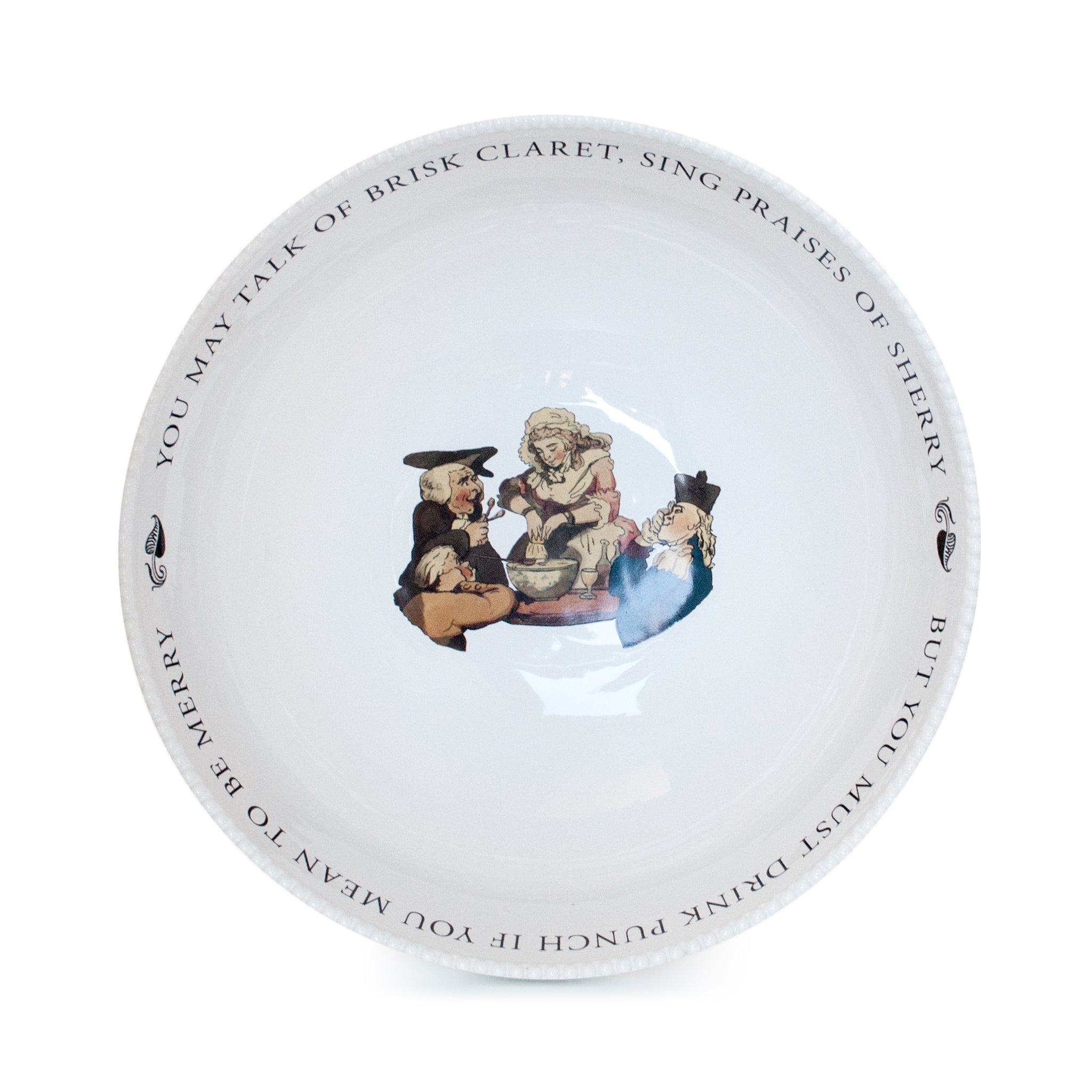 White Stoneware Punch Bowl - 2 Gallon (7.57L) Large Capacity for Parties, Weddings & Holiday Gatherings