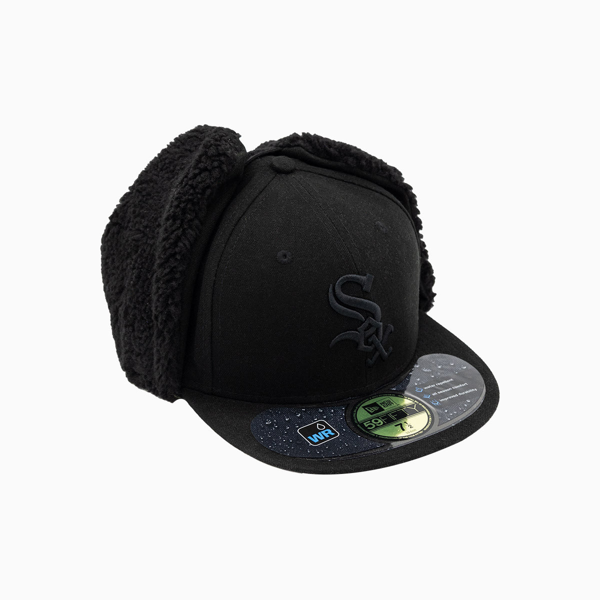 Chicago White Sox MLB Official 59FIFTY Fitted Baseball Cap for Men - Adjustable Dog Ear Design for Sports Fans & Streetwear Fashion