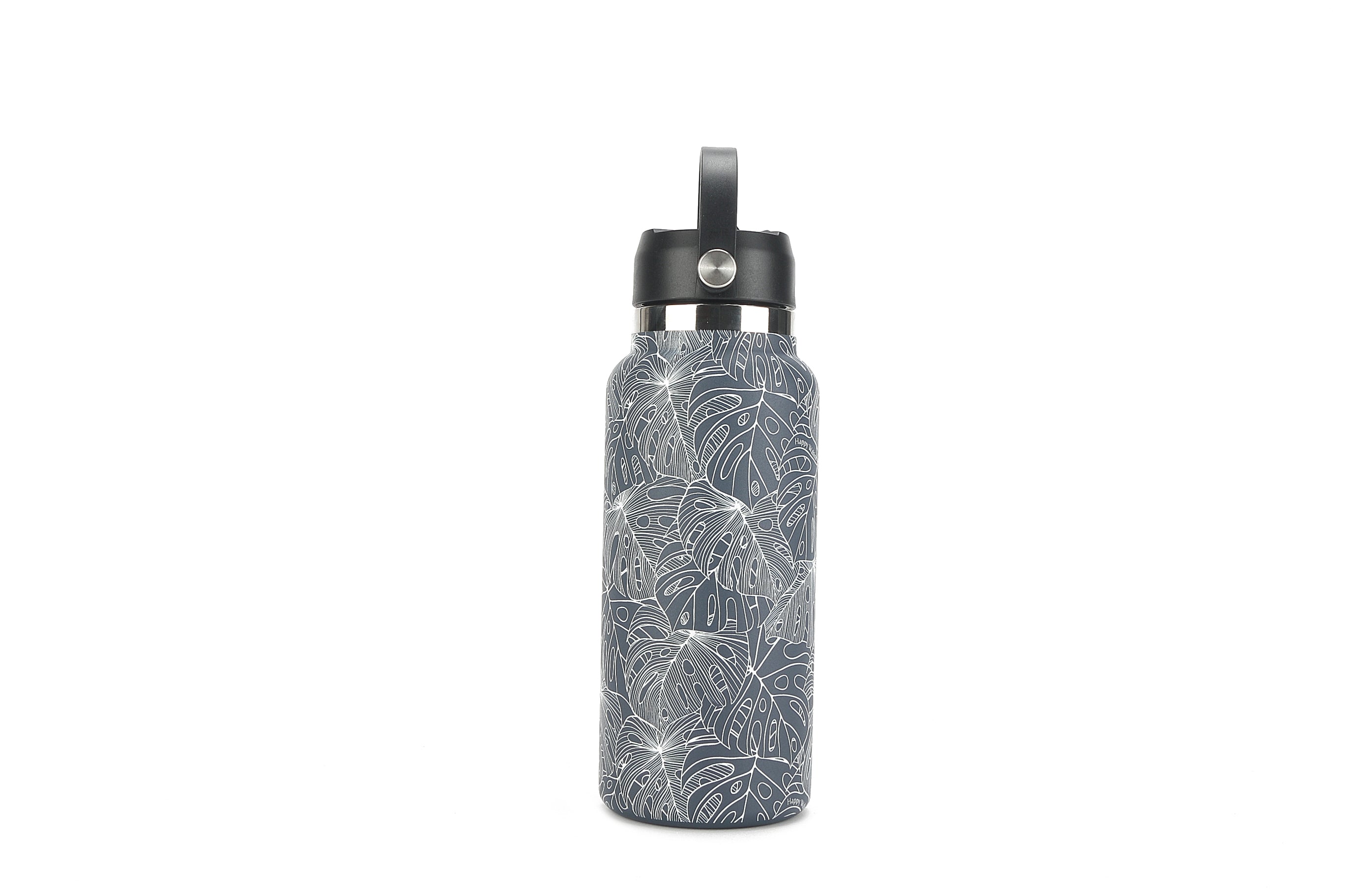 32oz Insulated Stainless Steel Water Bottle with Monstera Leaf Design - Keeps Drinks Cold for 24 Hours & Hot for 12 Hours - Perfect for Gym, Hiking, Office & Outdoor Activities