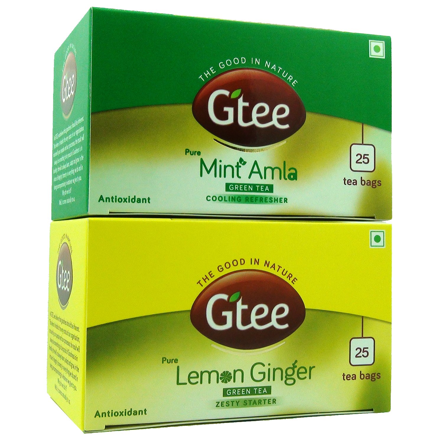 Organic Green Tea Bags with Mint, Lemon & Ginger - 50 Count (2 Packs of 25) | Herbal Tea for Relaxation, Digestion & Immunity Boost | Perfect for Morning Energy, Afternoon Refreshment & Evening Wind-Down