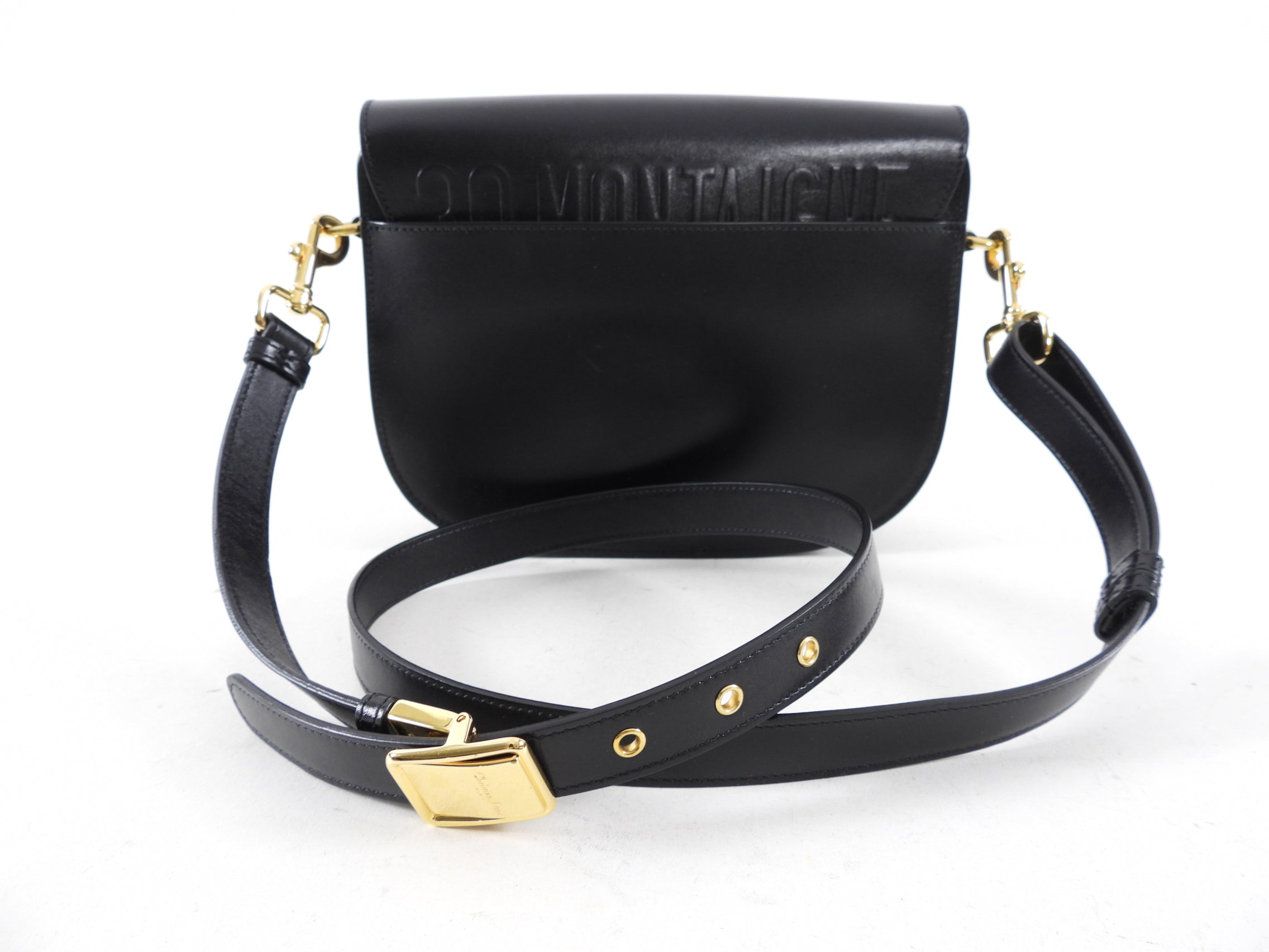 Dior Black Box Calf Leather Medium Bobby Crossbody Bag for Women | Luxury Designer Handbag | Perfect for Date Night, Work & Travel