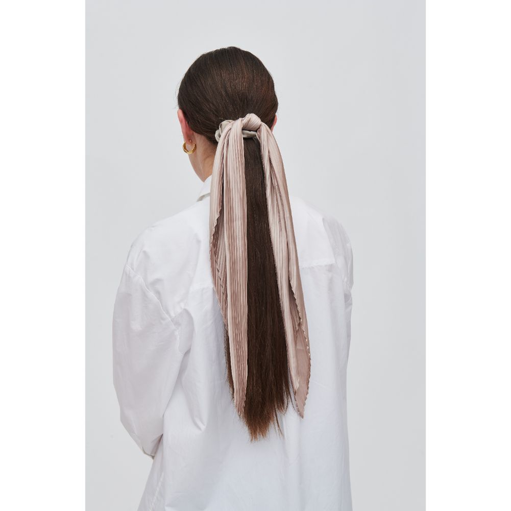 Stylish Scarf Scrunchie Hair Tie - Soft & Stretchy Hair Accessories for Women & Girls - Perfect for Work, School, and Everyday Use