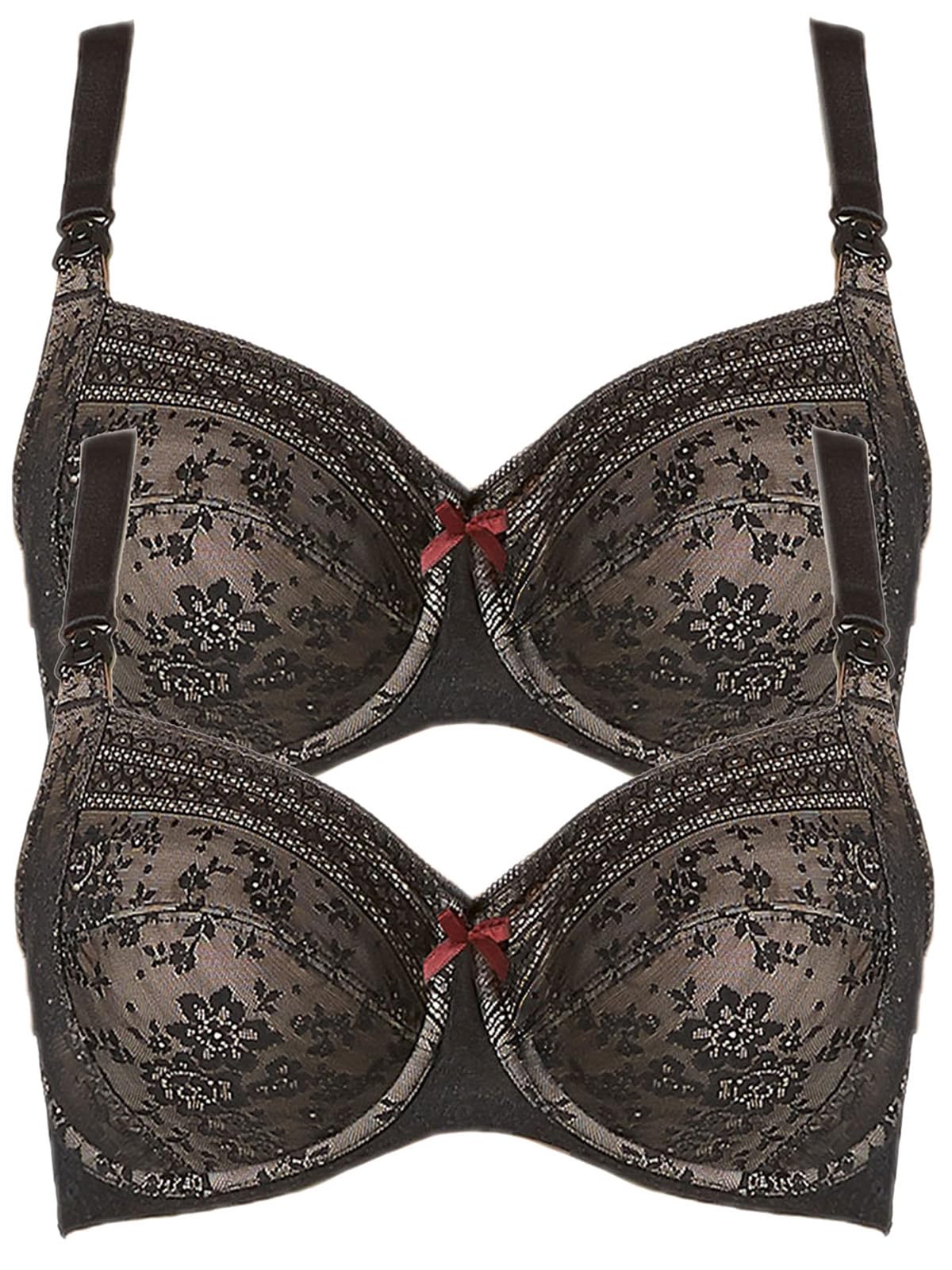 Anita Women's Comfortable Underwire Nursing Bra 5053 - 2 Pack for Breastfeeding Moms - Perfect for Pregnancy, Postpartum & Everyday Wear