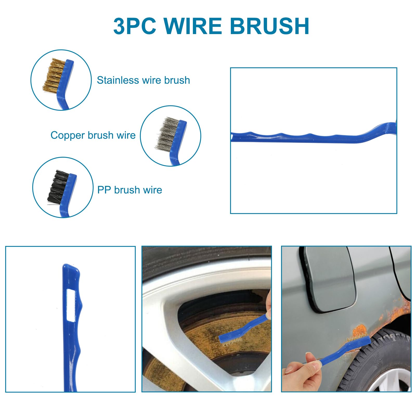 13-Piece Premium Car Detailing Kit - Interior & Exterior Cleaning Set with Detailing Brushes, Wire Brush, Air Vent Brush, Microfiber Towel & Wheel Brush - Perfect for Car Wash, Dashboard & Vent Cleaning