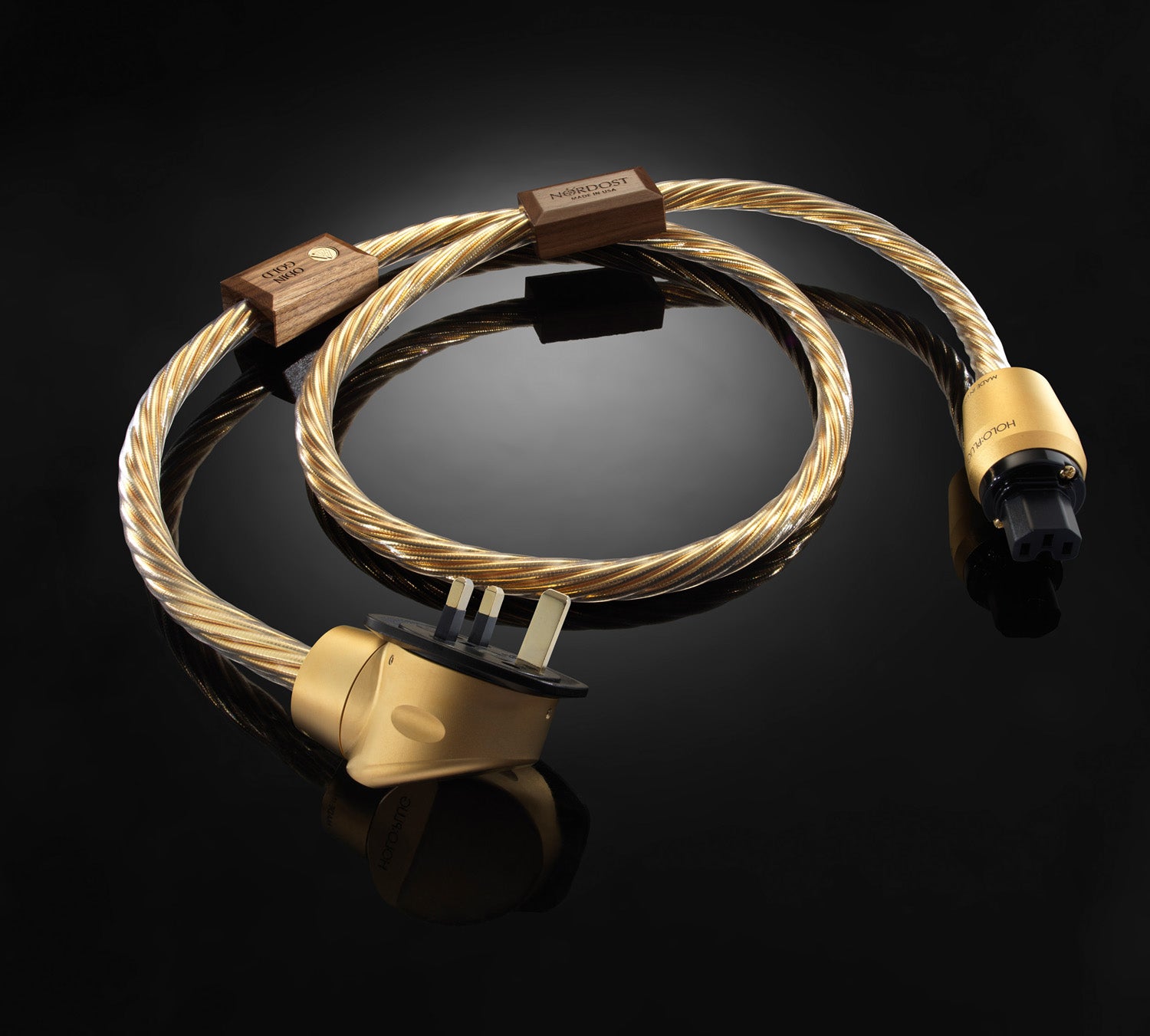Nordost Odin Gold Power Cord - Premium Audio Power Cable for High-End Stereo Systems & Home Theater - Perfect for Audiophiles & Music Enthusiasts